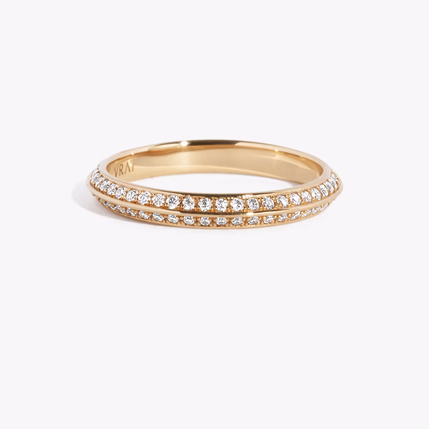 The Knife-Edge Band Round Brilliant | Rose Gold
