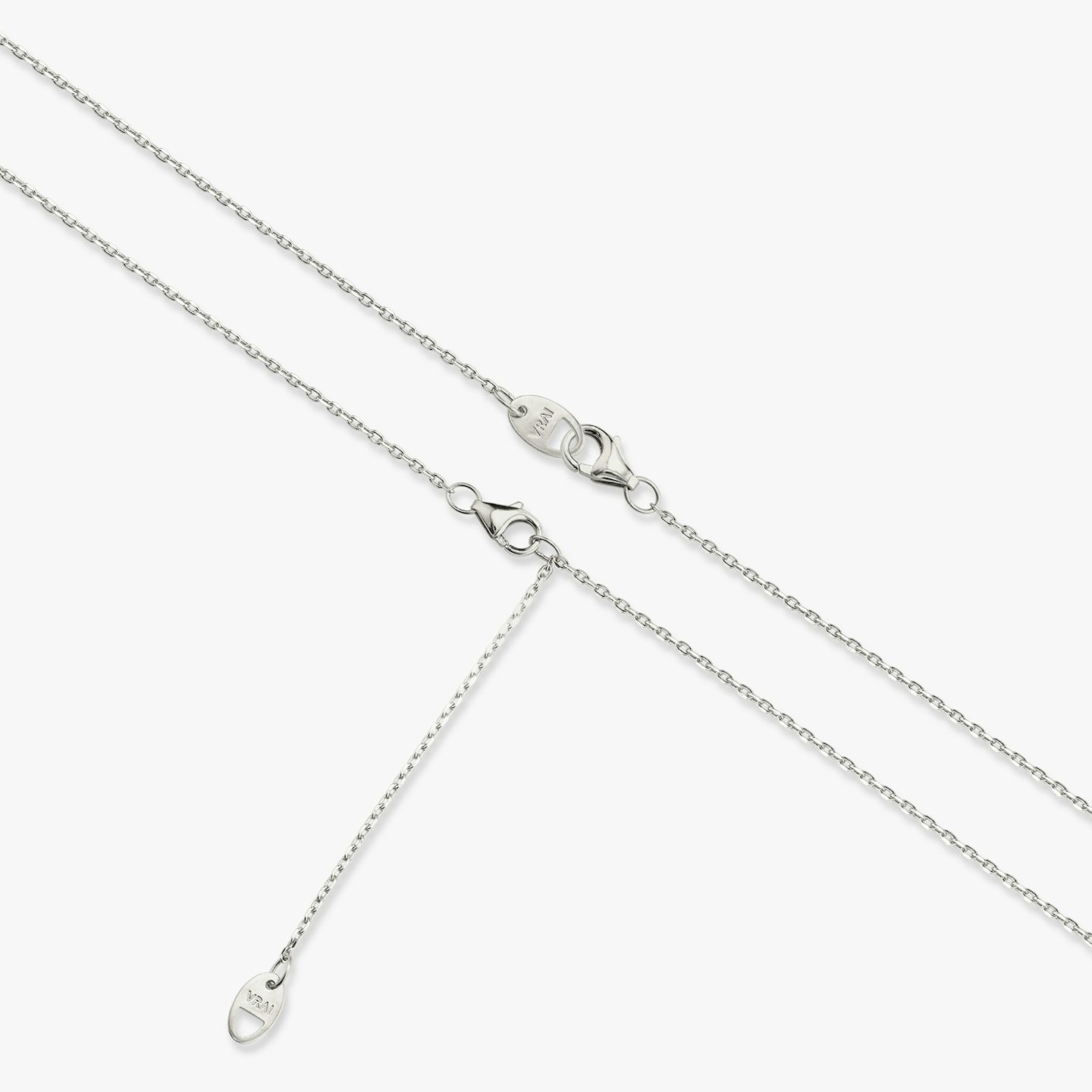 VRAI Solitaire Necklace | Oval | 14k | White Gold | caratWeight: 0.50ct