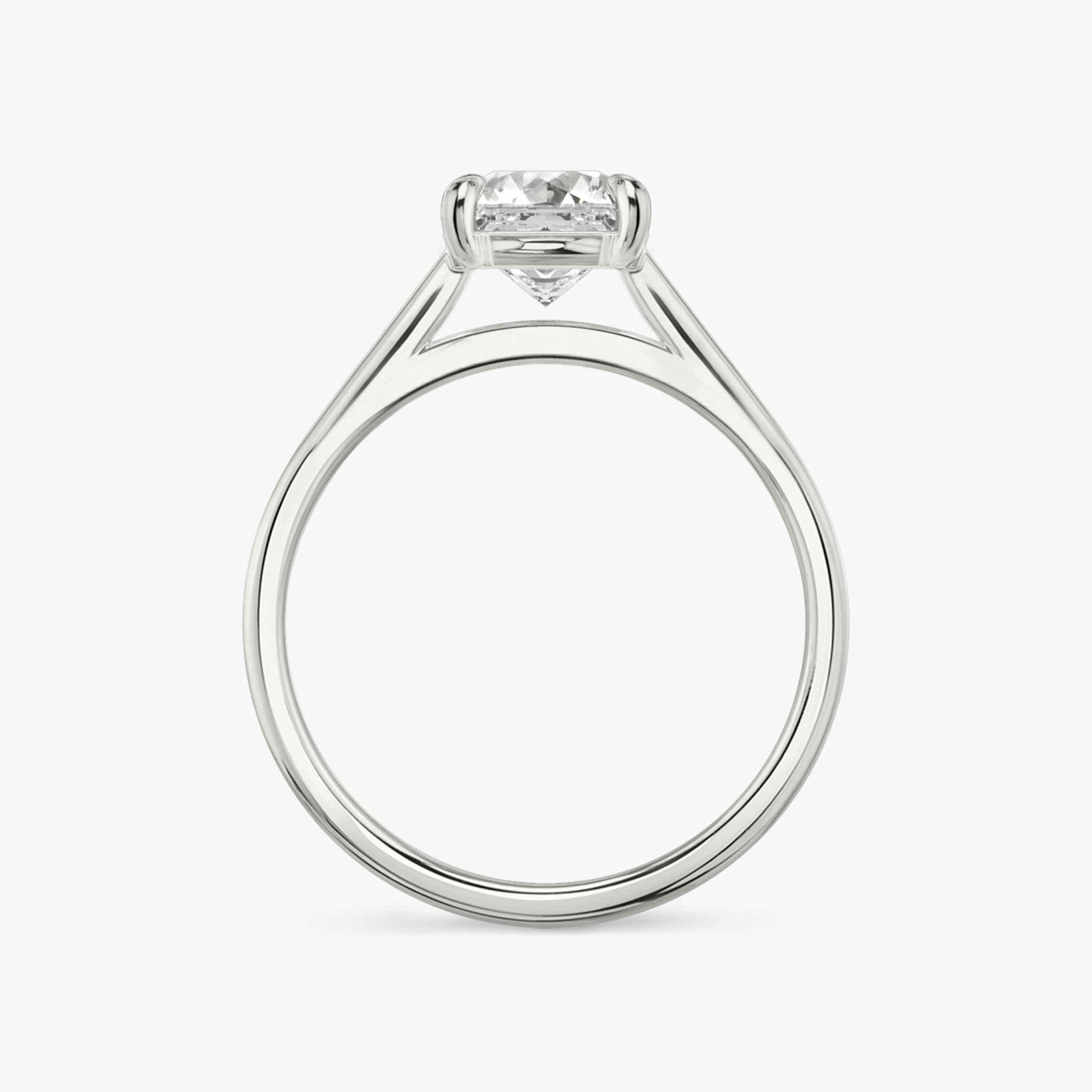 The Cathedral | Asscher | 18k | White Gold | bandAccent: Plain | diamondOrientation: vertical | caratWeight: other