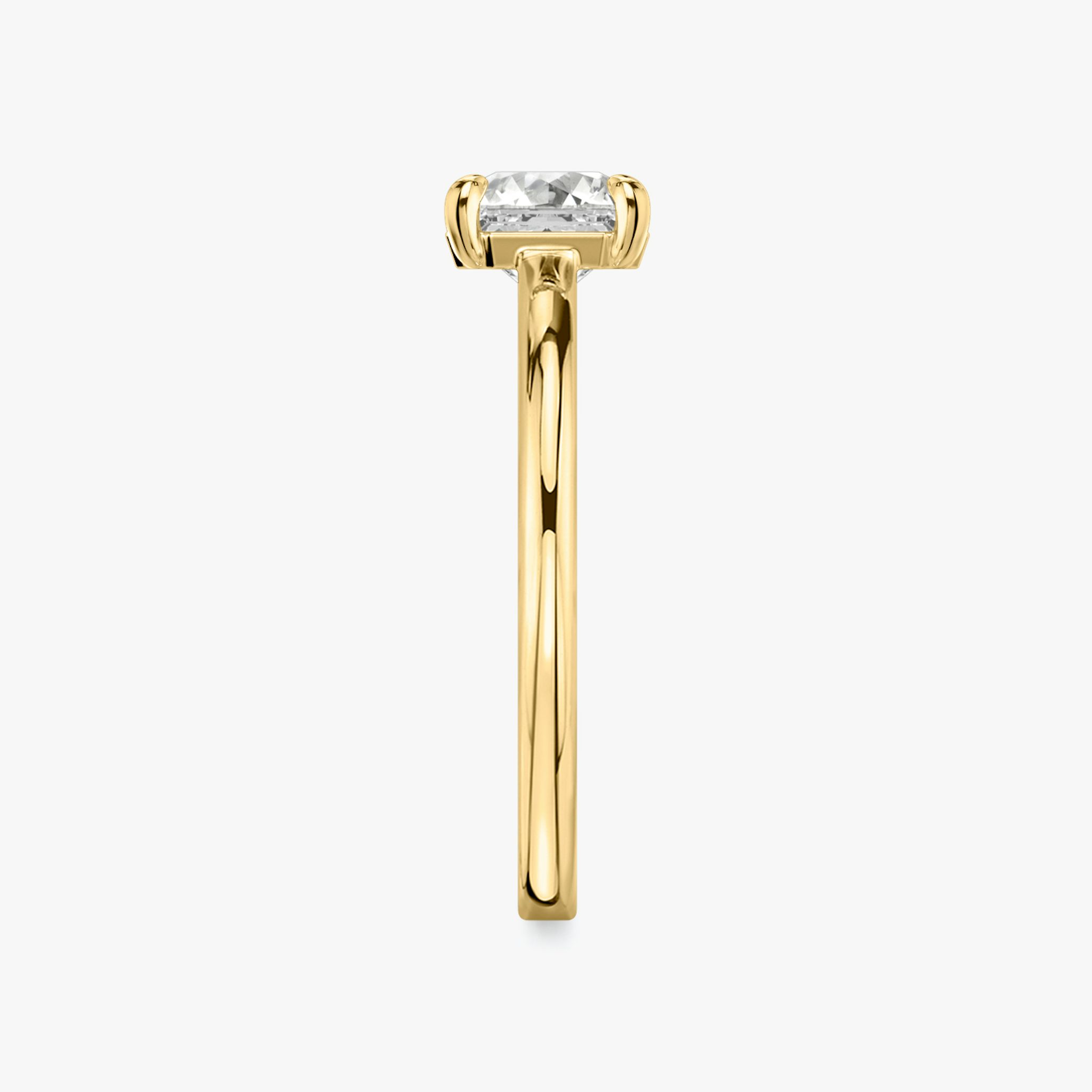 The Cathedral | Asscher | 18k | Yellow Gold | bandAccent: Plain | diamondOrientation: vertical | caratWeight: other