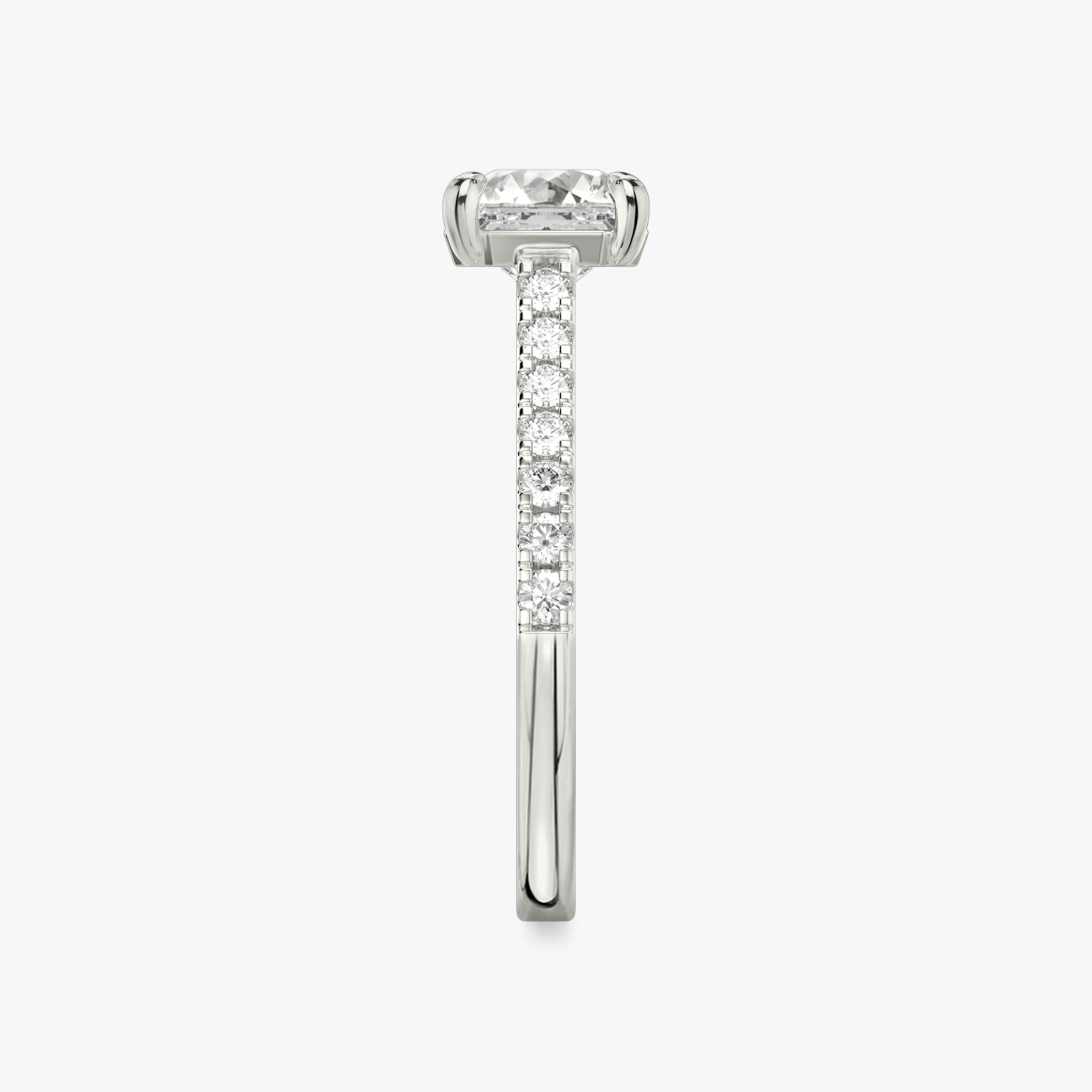 The Cathedral | Asscher | Platinum | bandAccent: Pavé | diamondOrientation: vertical | caratWeight: other