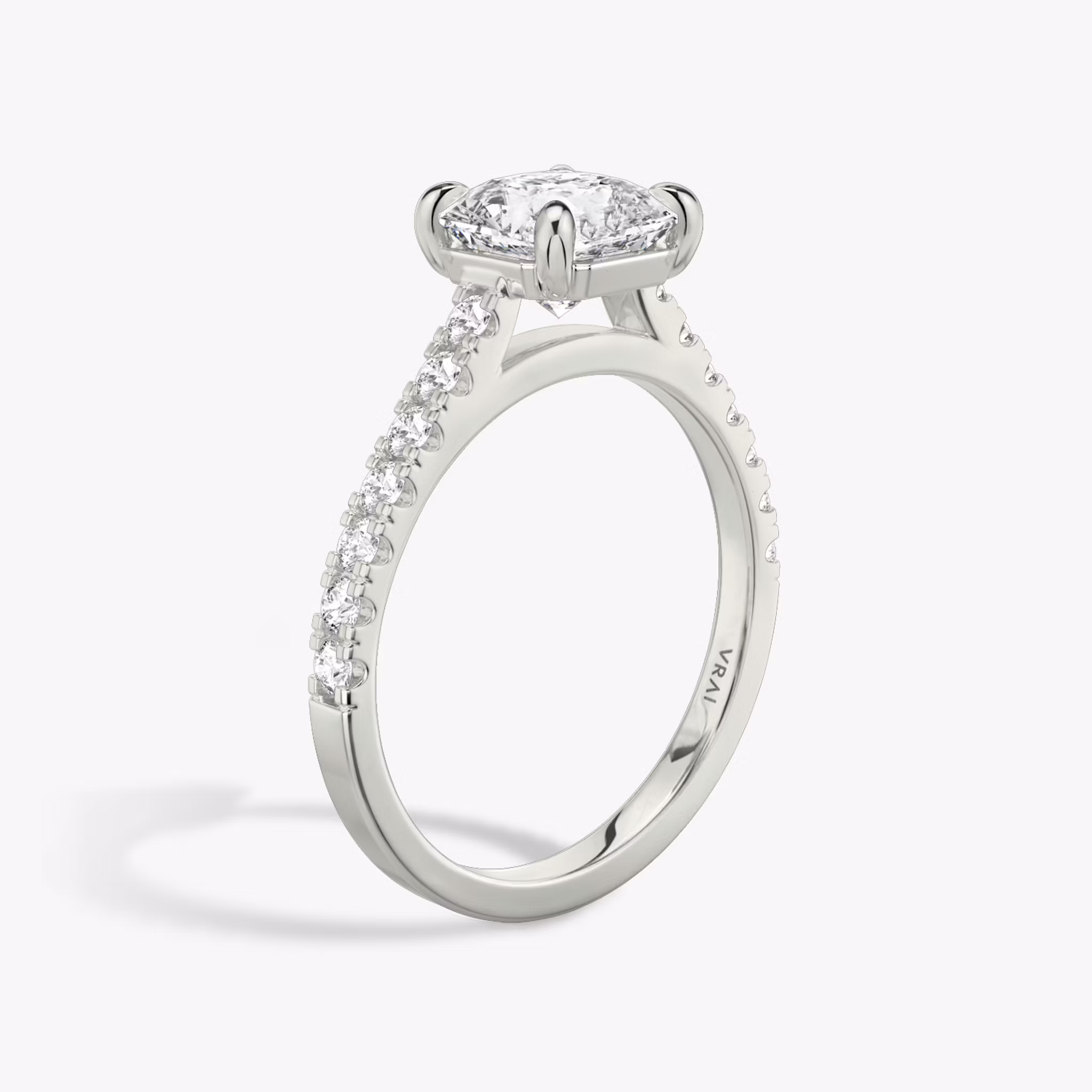 The Cathedral Asscher | White Gold