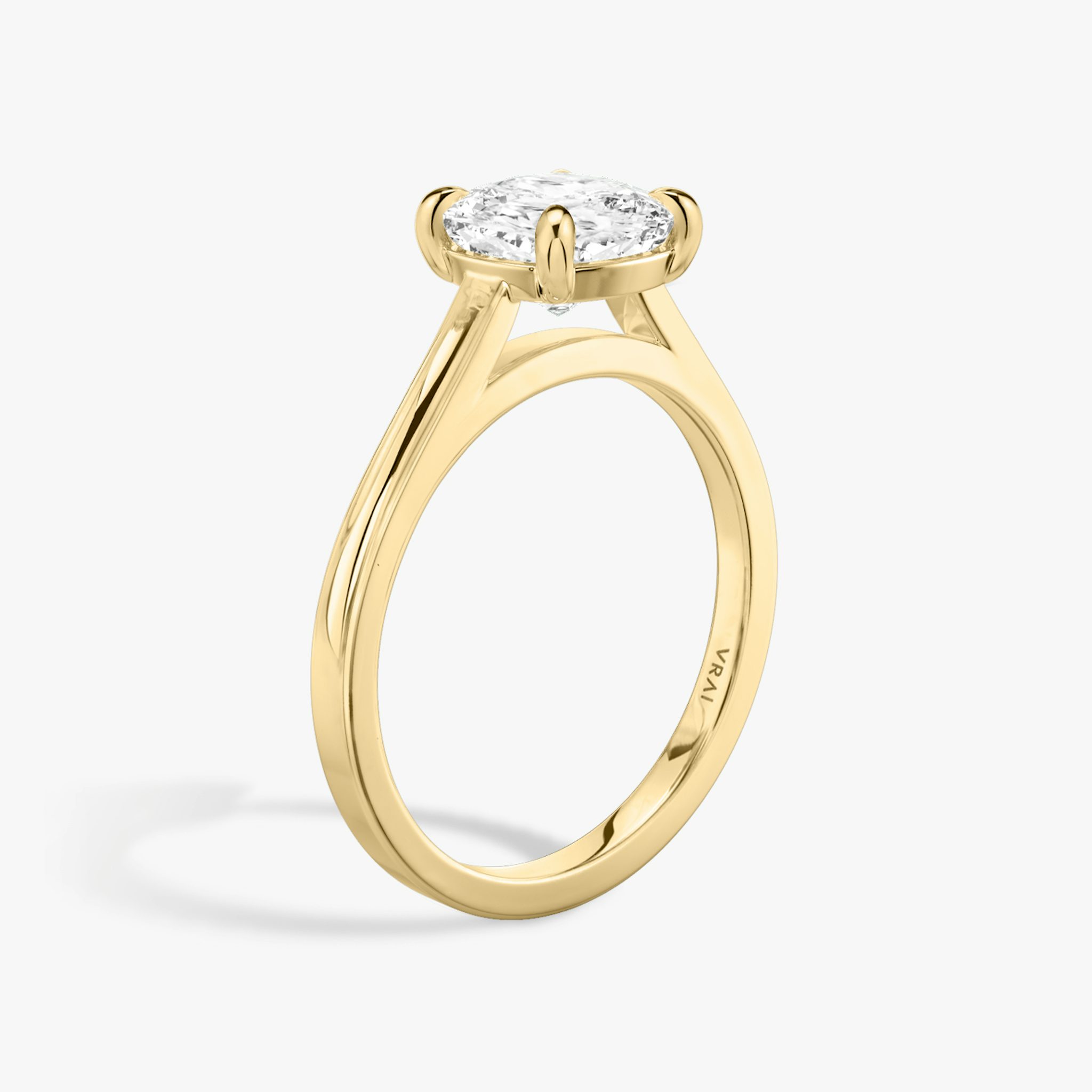 The Cathedral | Cushion | 18k | Yellow Gold | bandAccent: Plain | diamondOrientation: vertical | caratWeight: other