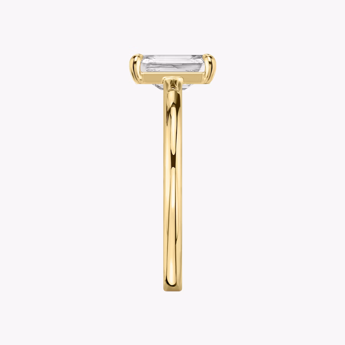 The Cathedral | Emerald | 18k | Yellow Gold | bandAccent: Plain | diamondOrientation: vertical | caratWeight: other