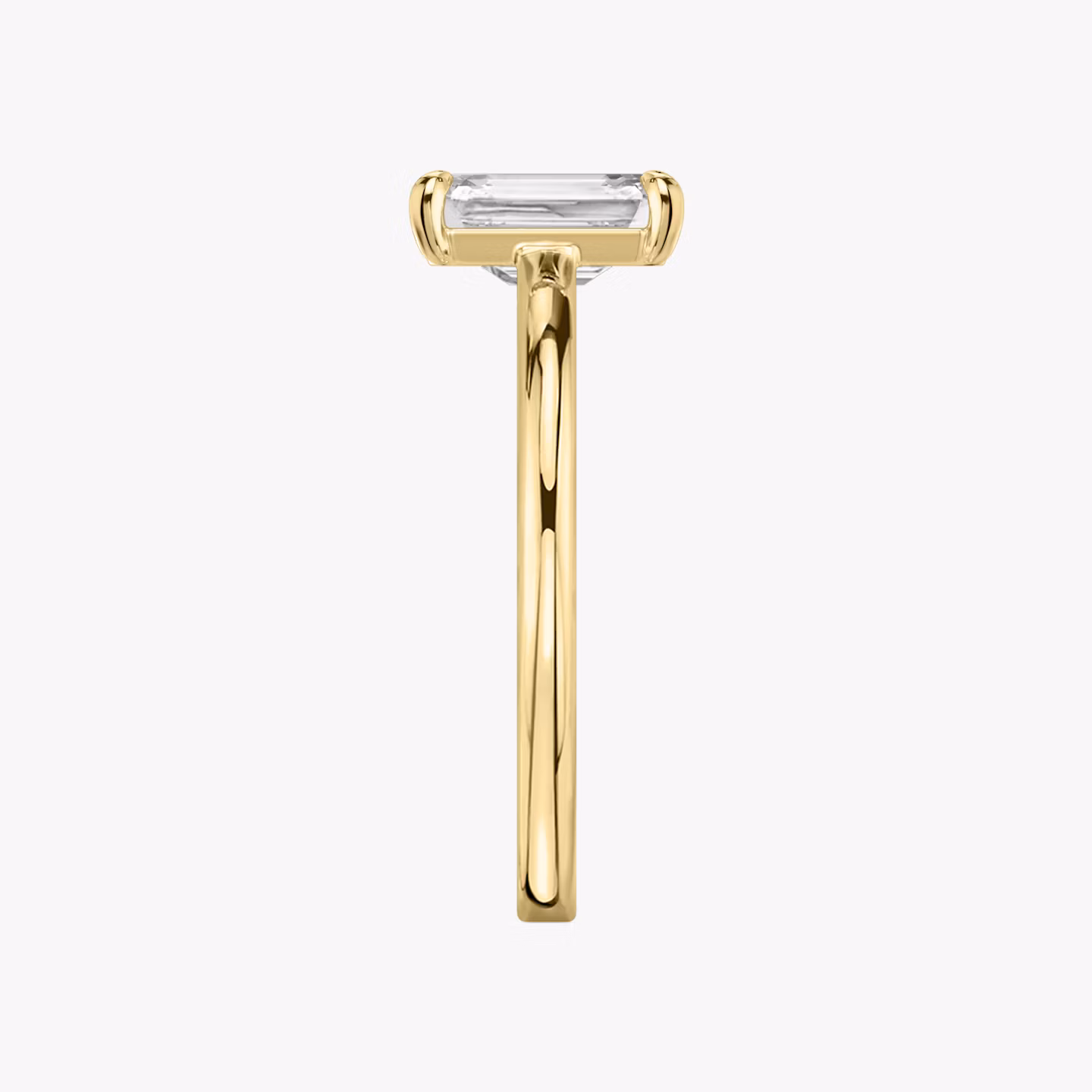 The Cathedral | Emerald | 18k | Yellow Gold | bandAccent: Plain | diamondOrientation: vertical | caratWeight: other