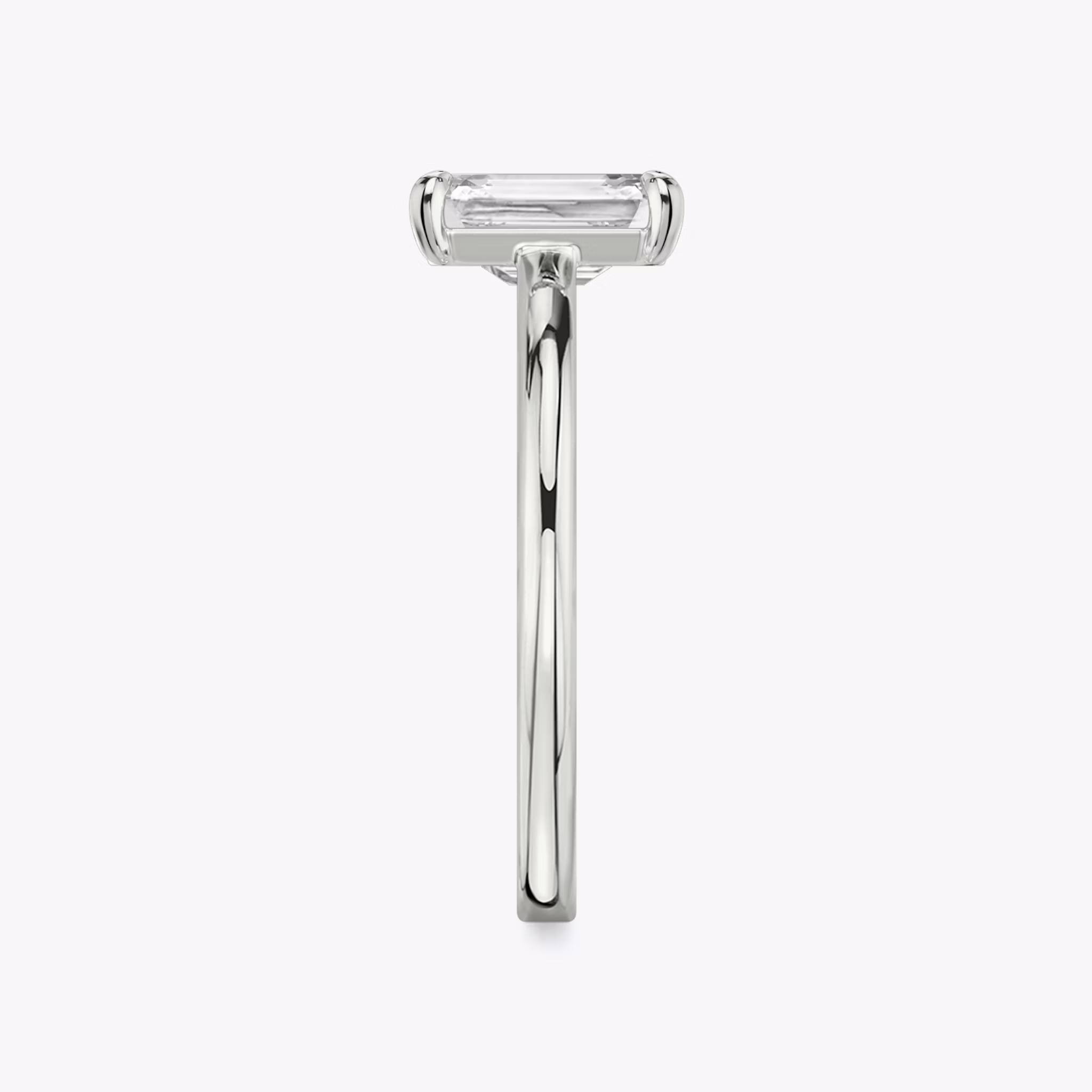 The Cathedral | Emerald | Platinum | bandAccent: Plain | diamondOrientation: vertical | caratWeight: other