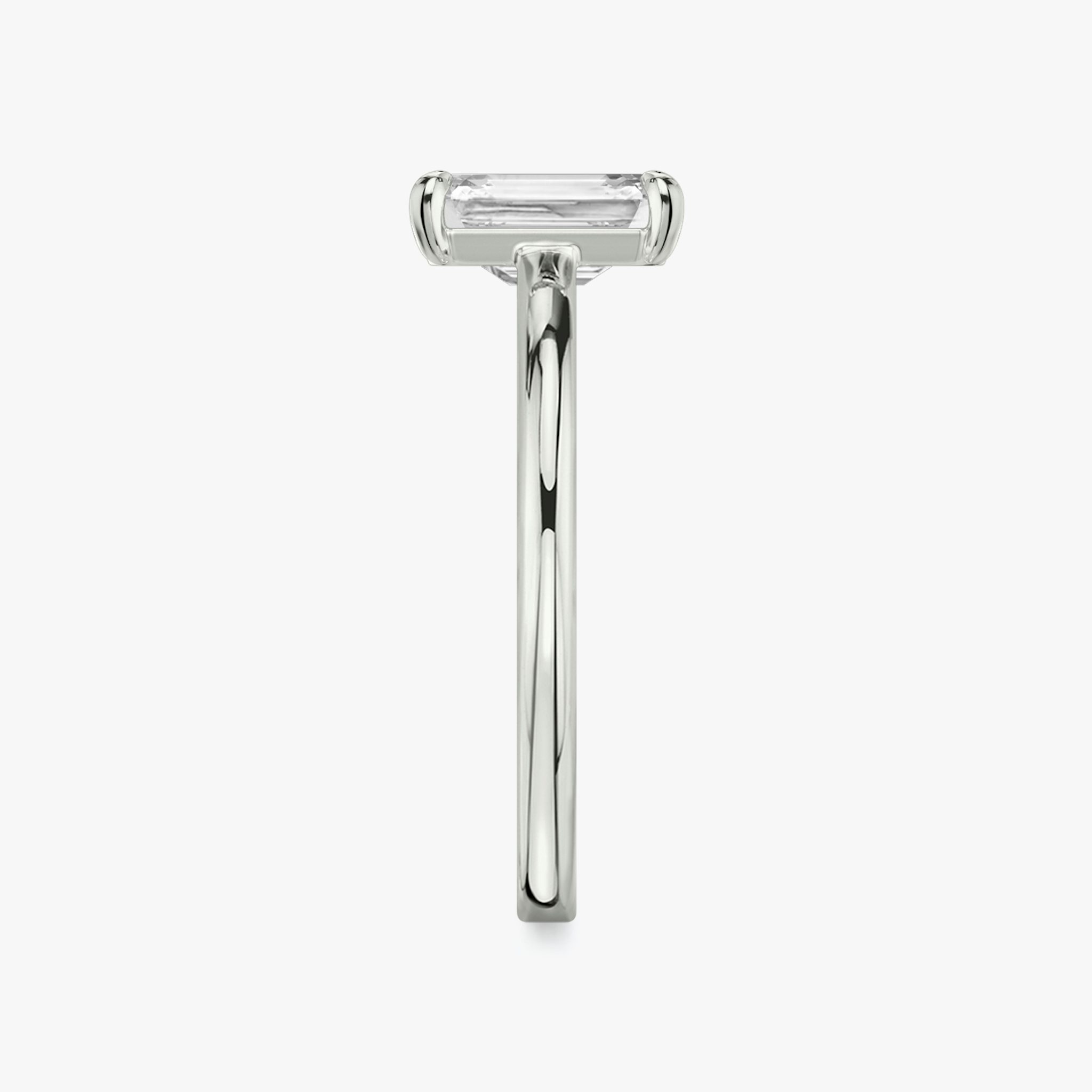 The Cathedral | Emerald | Platinum | bandAccent: Plain | diamondOrientation: vertical | caratWeight: other