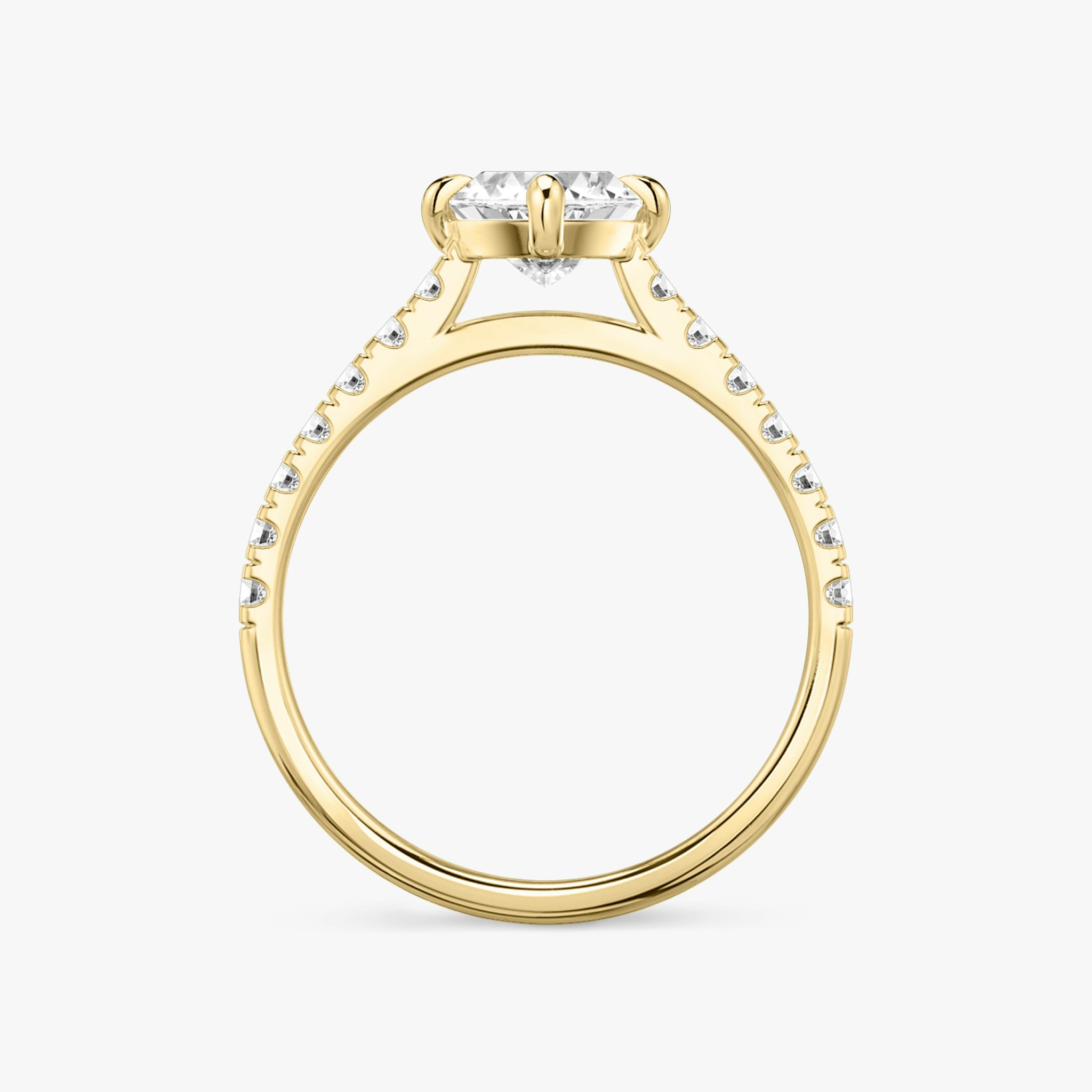 The Cathedral | Marquise | 18k | Yellow Gold | bandAccent: Pavé | diamondOrientation: vertical | caratWeight: other