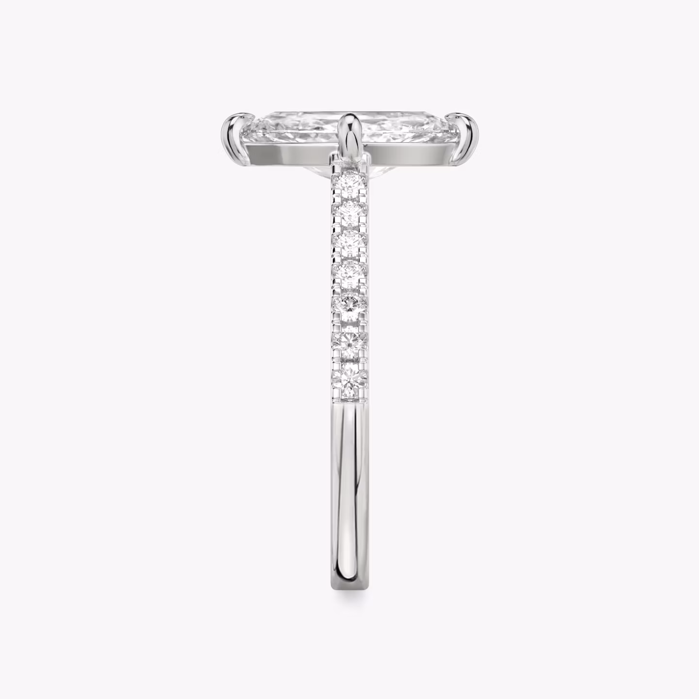 The Cathedral | Marquise | 18k | White Gold | bandAccent: Pavé | diamondOrientation: vertical | caratWeight: other