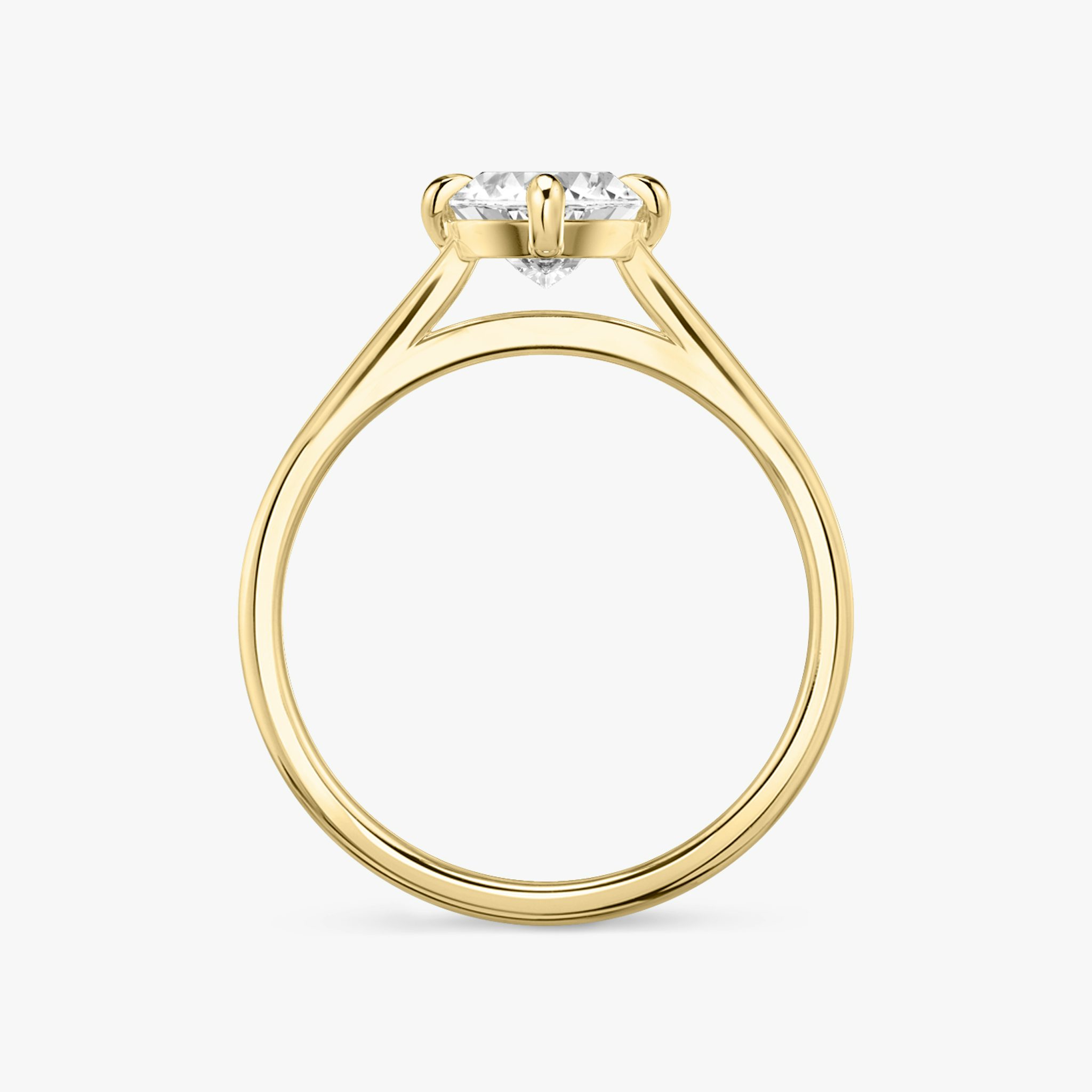 The Cathedral | Marquise | 18k | Yellow Gold | bandAccent: Plain | diamondOrientation: vertical | caratWeight: other