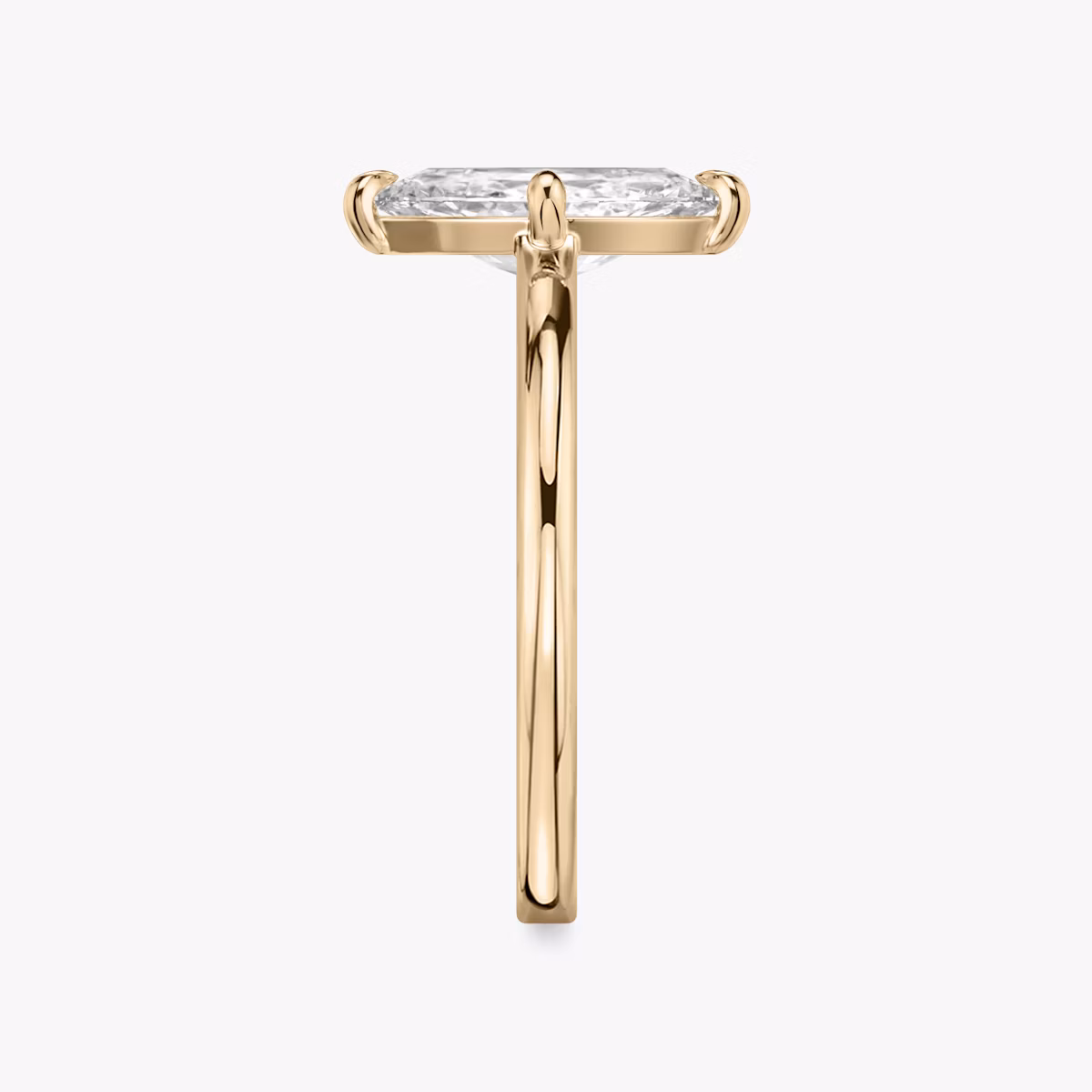 The Cathedral | Marquise | 14k | Rose Gold | bandAccent: Plain | diamondOrientation: vertical | caratWeight: other