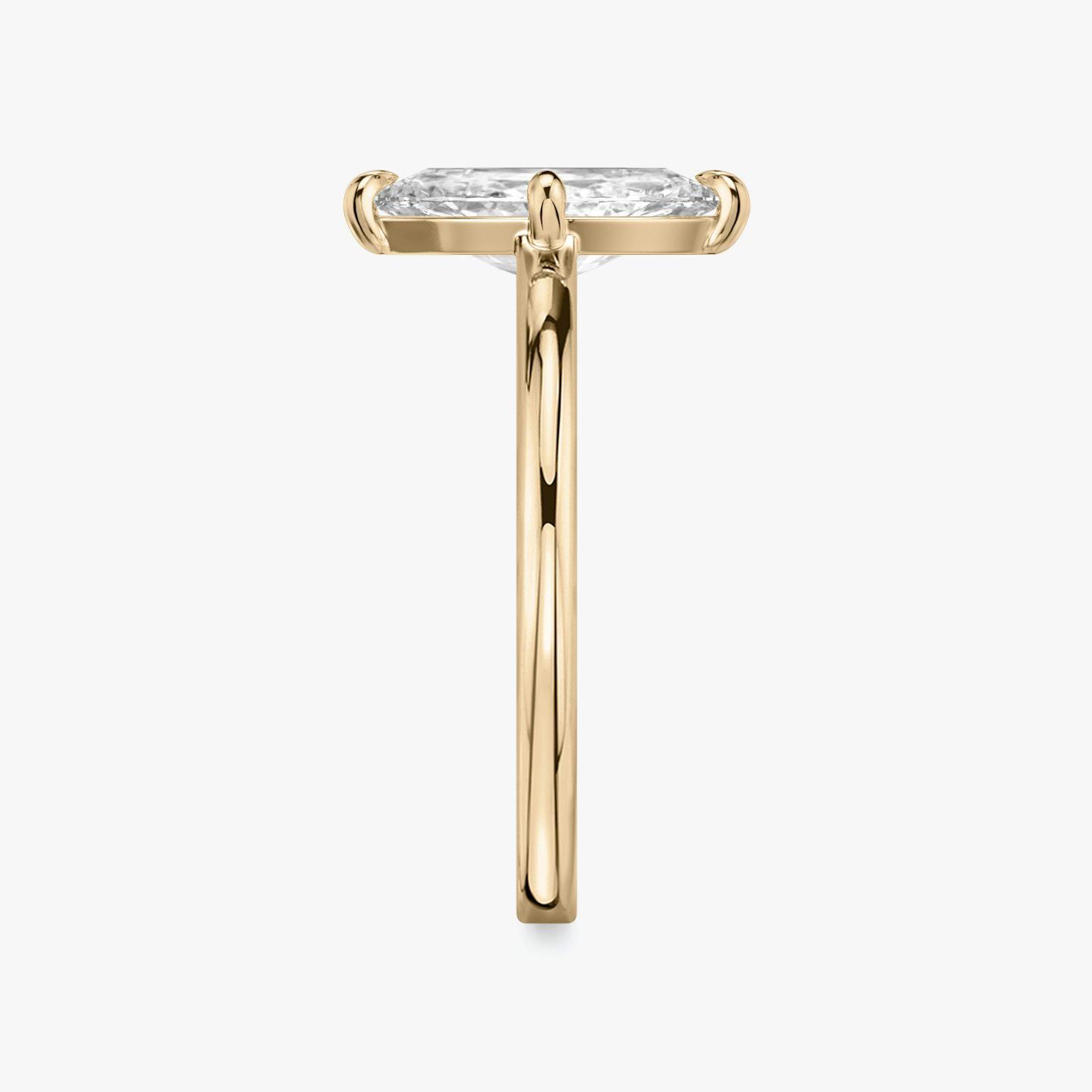 The Cathedral | Marquise | 14k | Rose Gold | bandAccent: Plain | diamondOrientation: vertical | caratWeight: other