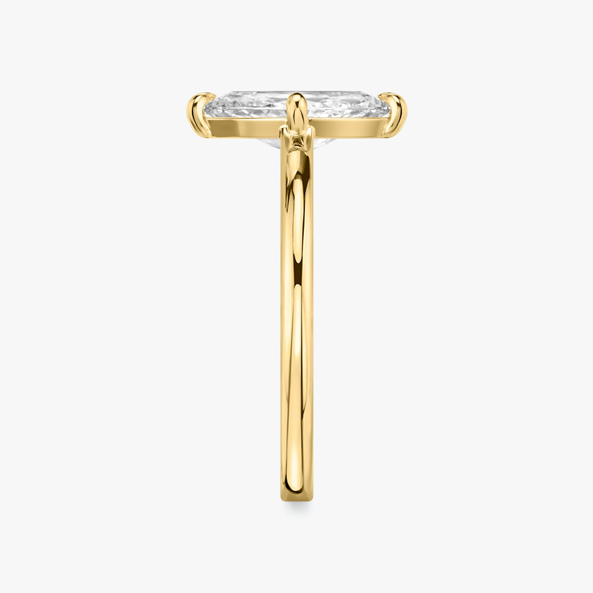 The Cathedral | Marquise | 18k | Yellow Gold | bandAccent: Plain | diamondOrientation: vertical | caratWeight: other