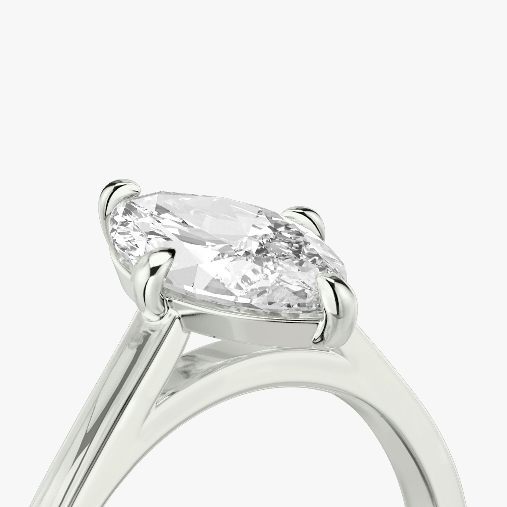 The Cathedral | Marquise | Platinum | bandAccent: Plain | diamondOrientation: vertical | caratWeight: other
