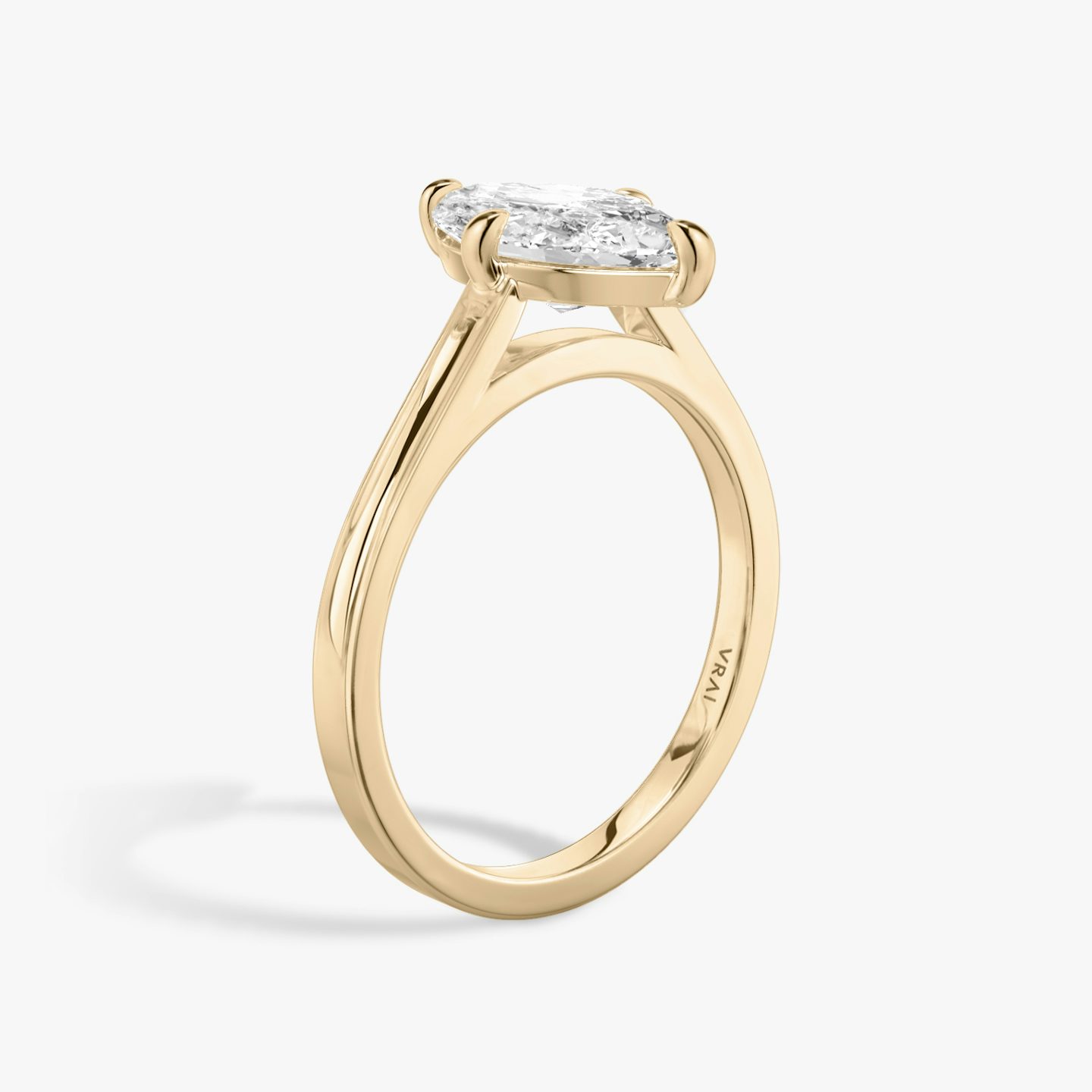 The Cathedral | Marquise | 14k | Rose Gold | bandAccent: Plain | diamondOrientation: vertical | caratWeight: other