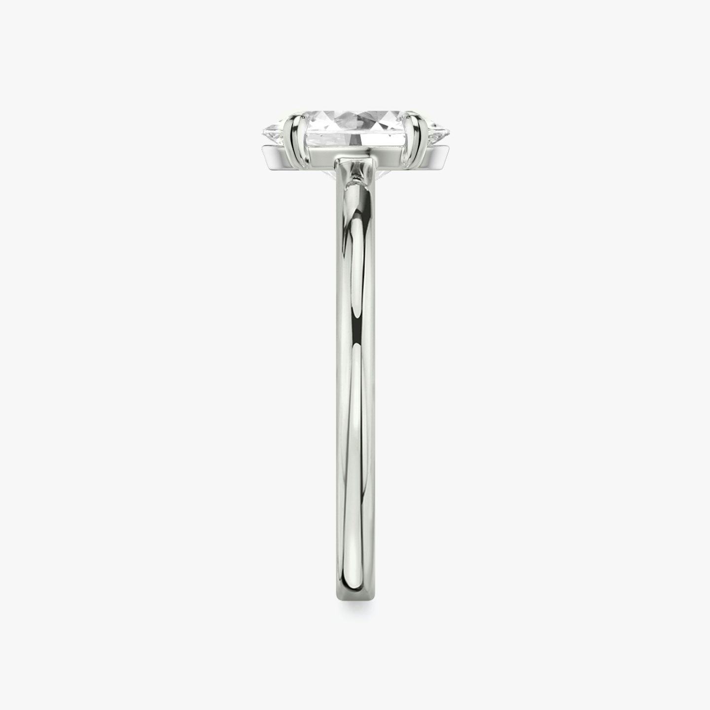 The Cathedral | Oval | Platinum | bandAccent: Plain | diamondOrientation: vertical | caratWeight: other