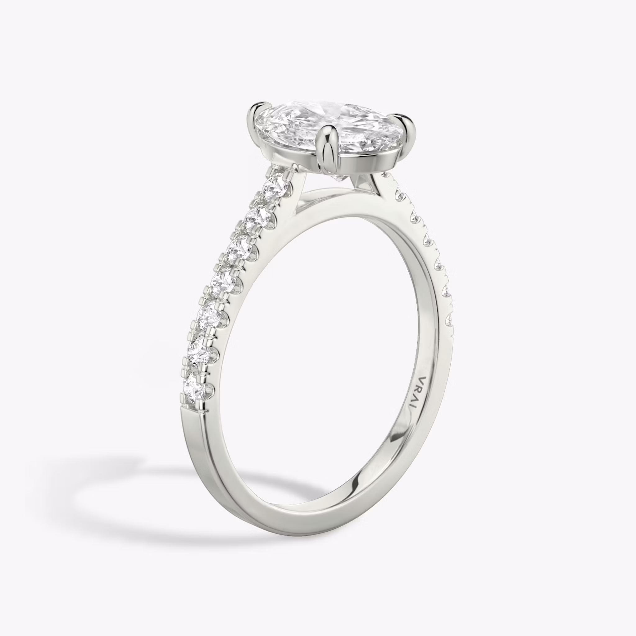 Cathedral Pear | Platinum