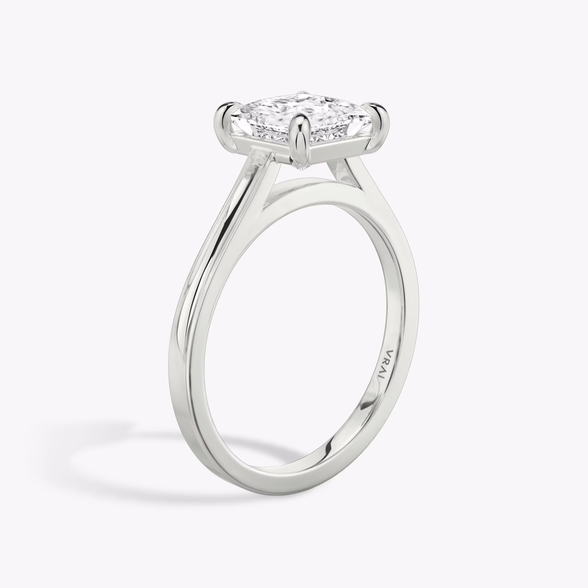 The Cathedral | Princess | Platinum | bandAccent: Plain | diamondOrientation: vertical | caratWeight: other