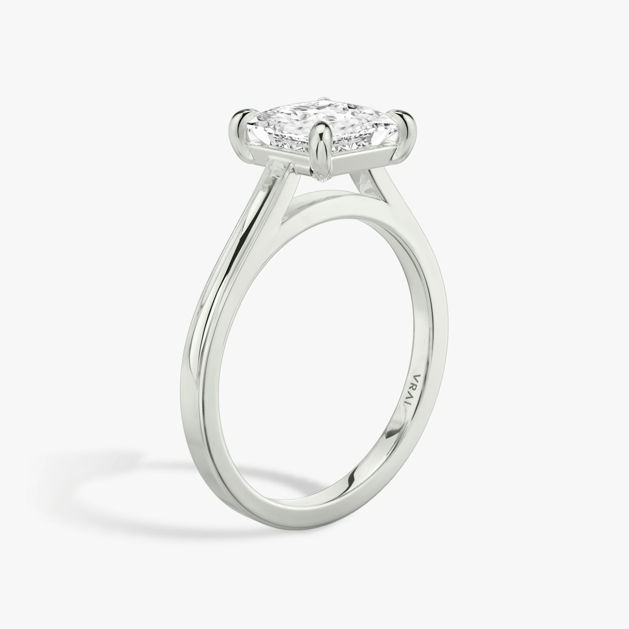 The Cathedral | Princess | Platinum | bandAccent: Plain | diamondOrientation: vertical | caratWeight: other