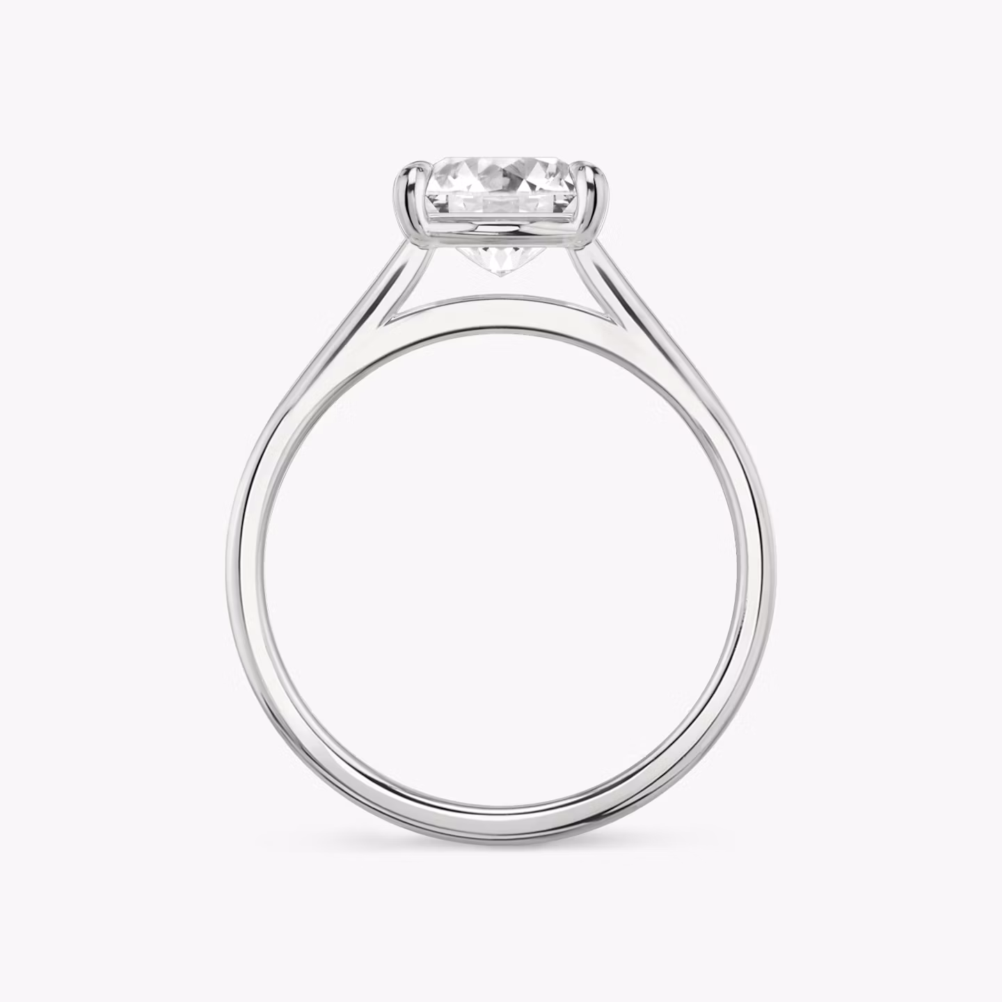 The Cathedral | Princess | 18k | White Gold | bandAccent: Plain | diamondOrientation: vertical | caratWeight: other