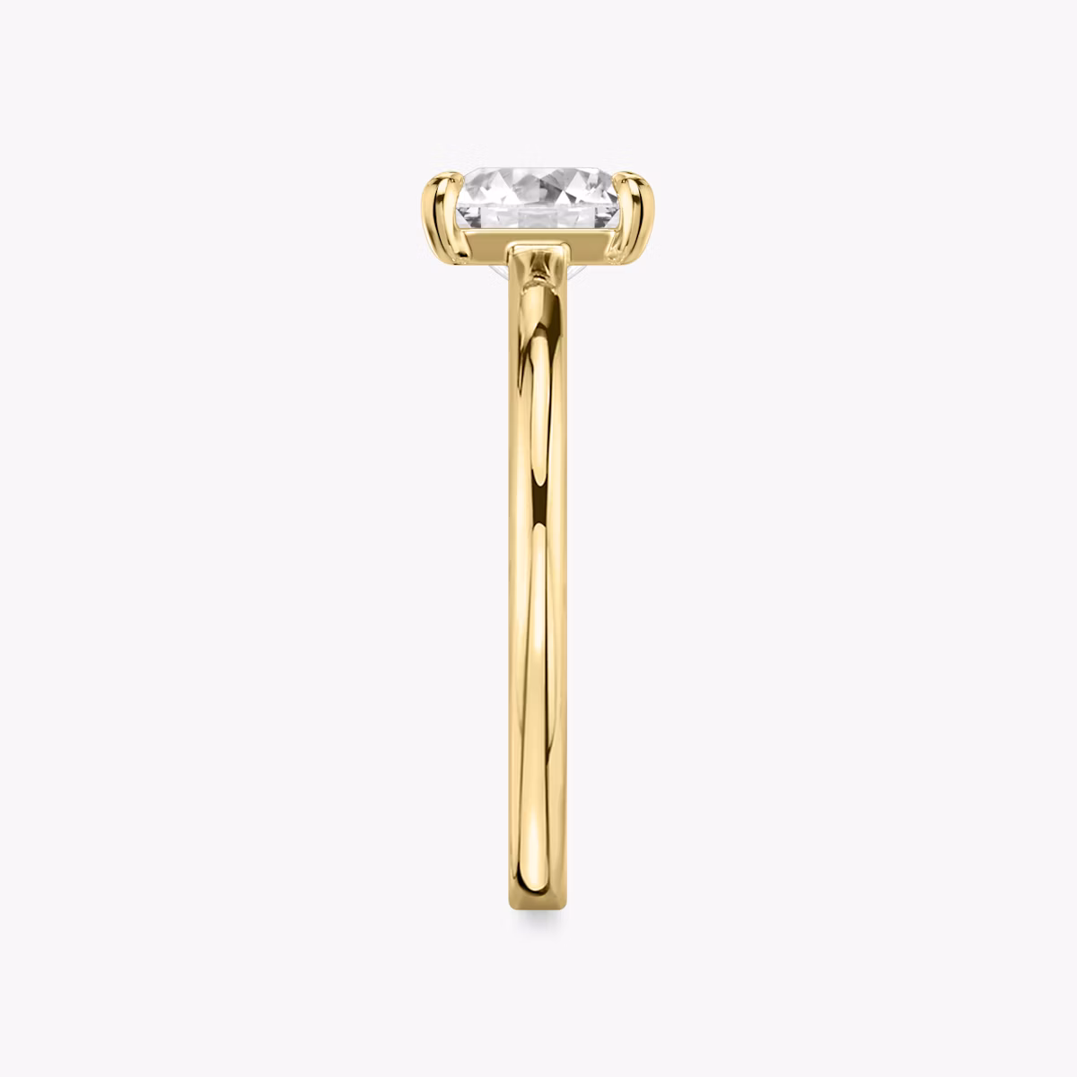 The Cathedral | Princess | 18k | Yellow Gold | bandAccent: Plain | diamondOrientation: vertical | caratWeight: other