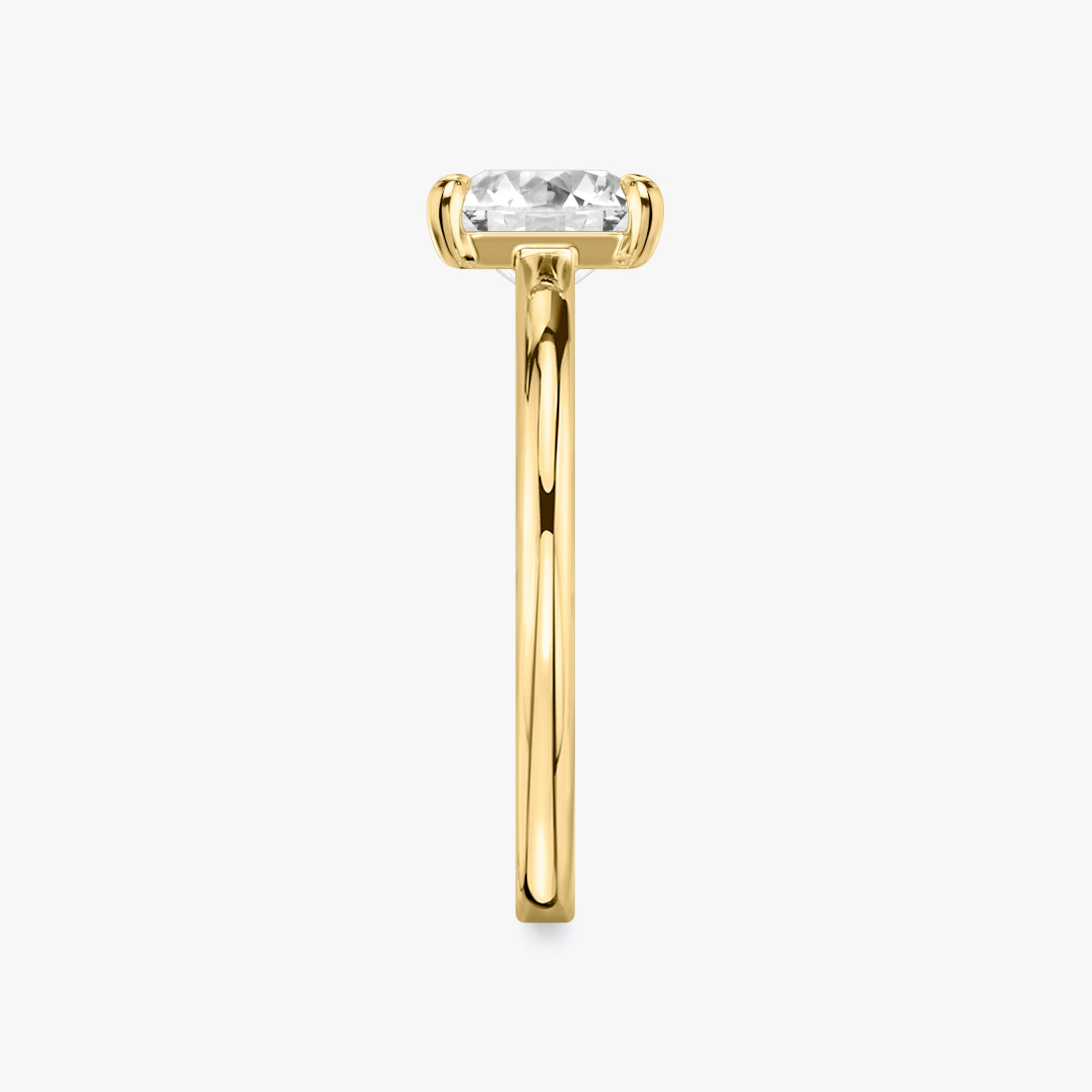 The Cathedral | Princess | 18k | Yellow Gold | bandAccent: Plain | diamondOrientation: vertical | caratWeight: other