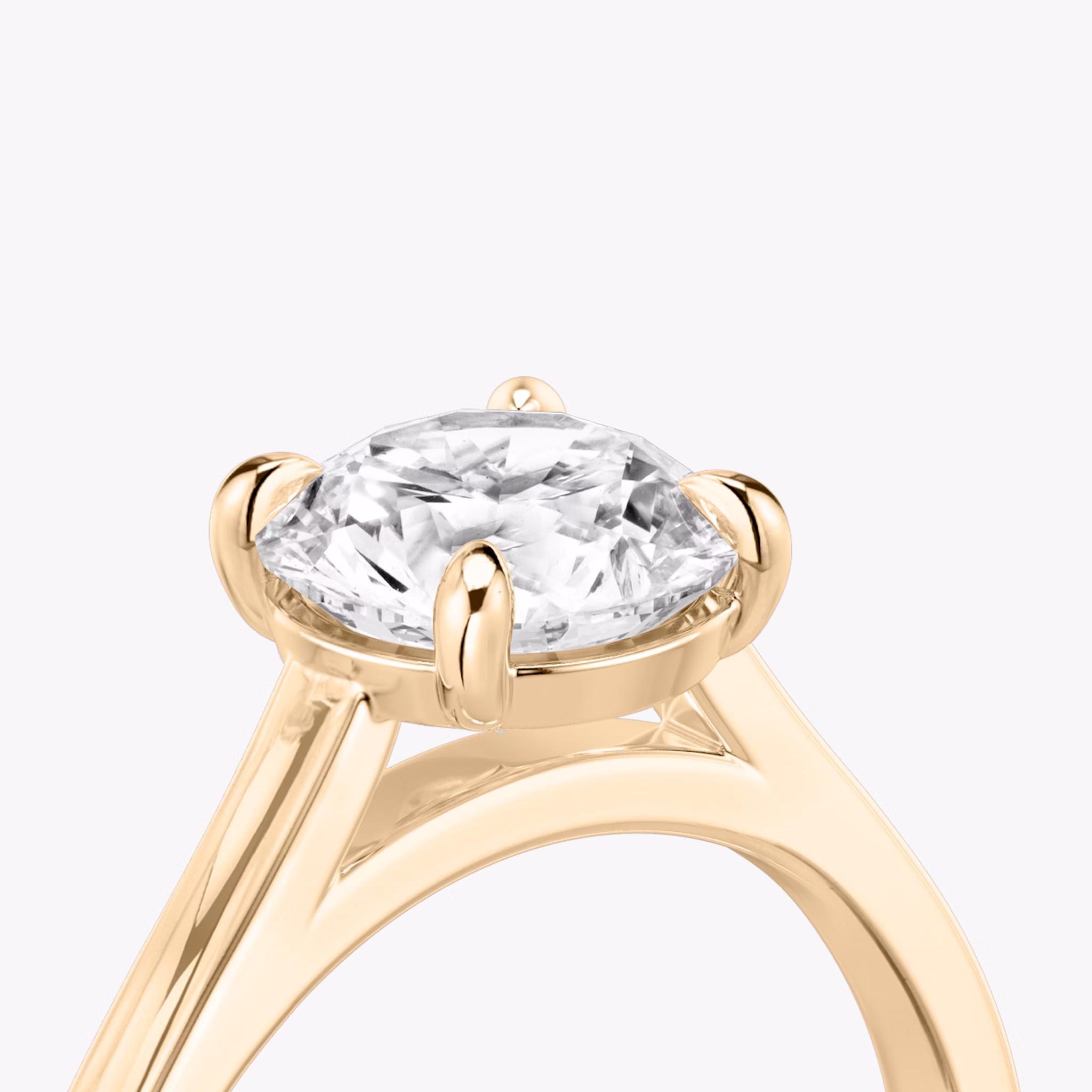 Cathedral | Rund | 14k | Roségold | bandAccent: Ohne Pavé-Besatz | caratWeight: 2.0ct | diamondOrientation: vertical