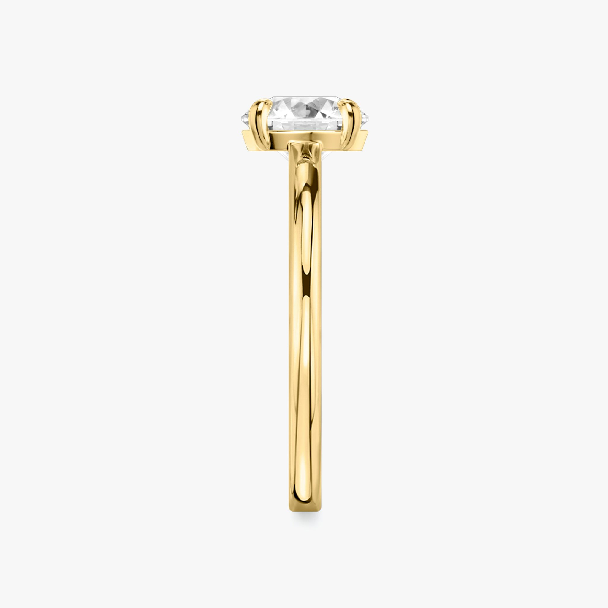 The Cathedral | Round Brilliant | 18k | Yellow Gold | bandAccent: Plain | caratWeight: other | diamondOrientation: vertical