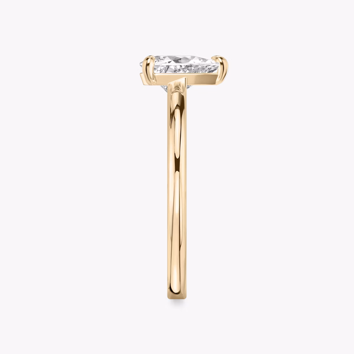 The Cathedral | Trillion | 14k | Rose Gold | bandAccent: Plain | diamondOrientation: vertical | caratWeight: other