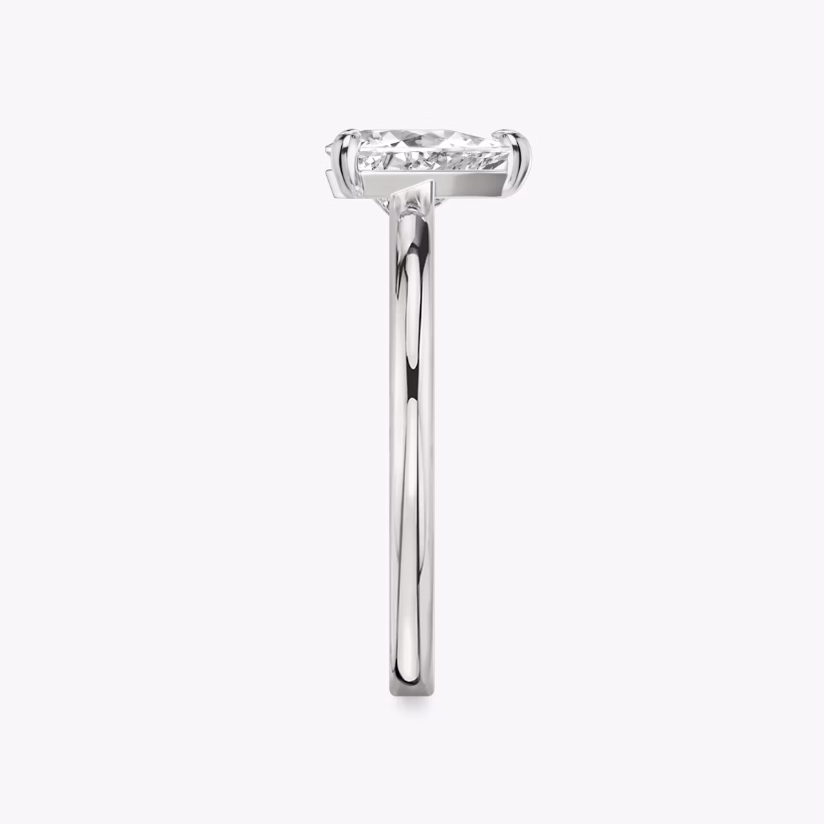 The Cathedral | Trillion | 18k | White Gold | bandAccent: Plain | diamondOrientation: vertical | caratWeight: other
