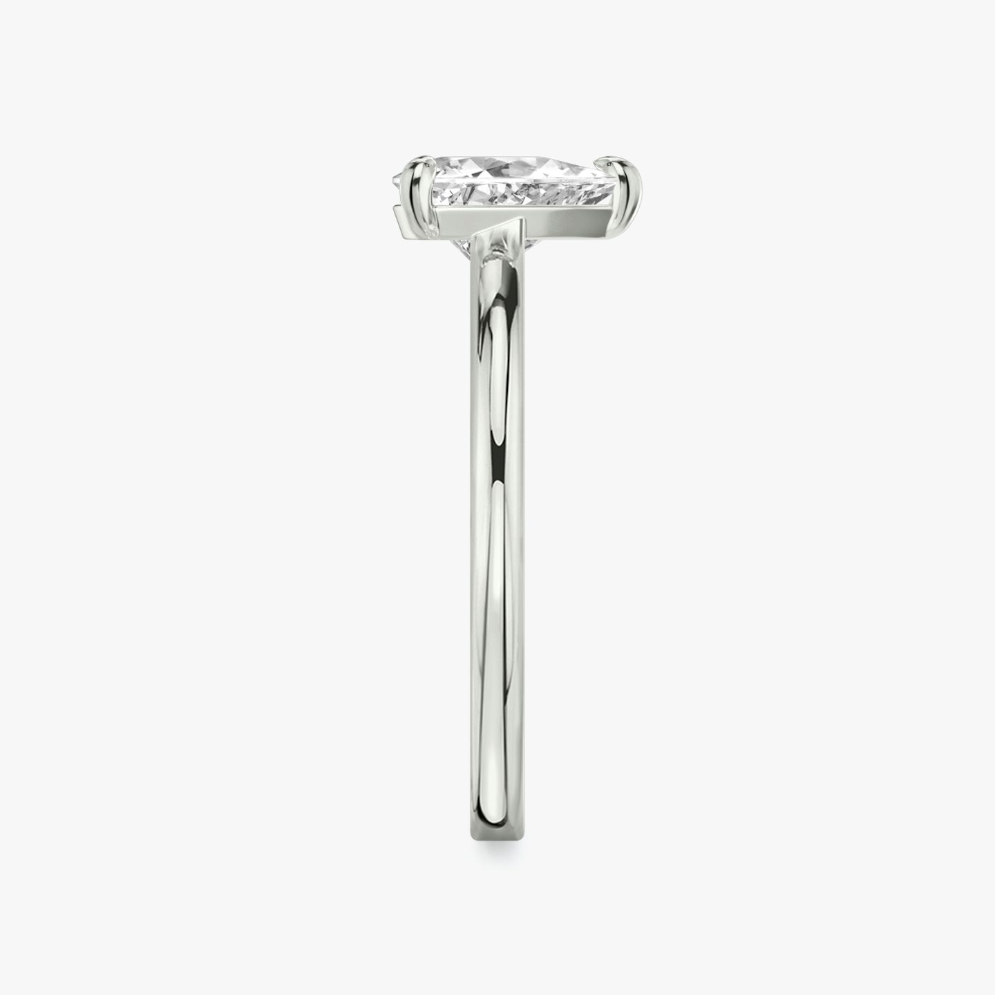 The Cathedral | Trillion | 18k | White Gold | bandAccent: Plain | diamondOrientation: vertical | caratWeight: other