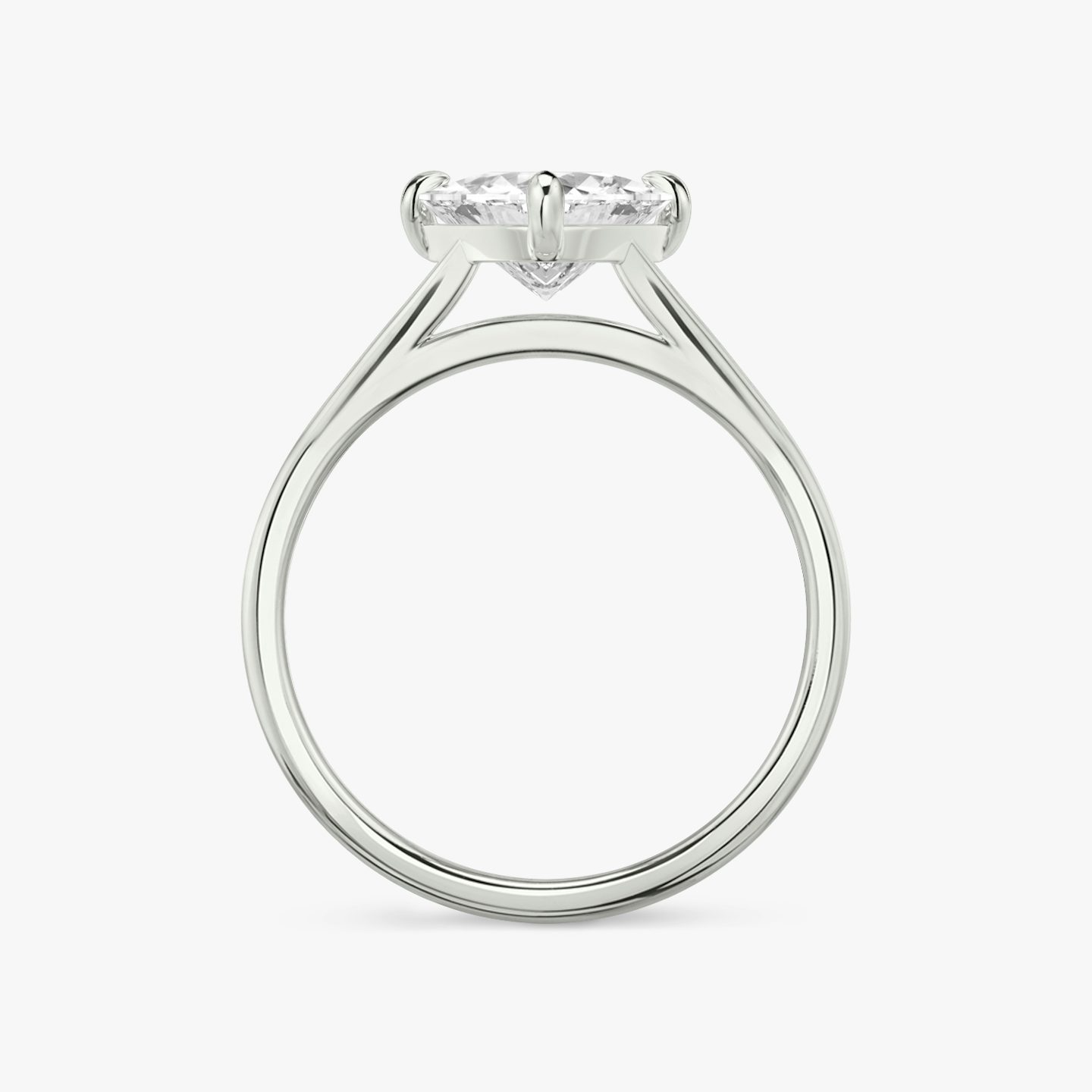 The Cathedral | Trillion | 18k | White Gold | bandAccent: Plain | diamondOrientation: vertical | caratWeight: other