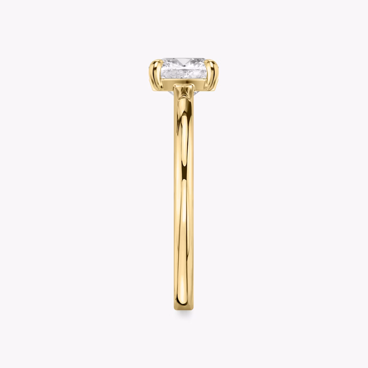 The Cathedral | Cushion | 18k | Yellow Gold | bandAccent: Plain | diamondOrientation: vertical | caratWeight: other