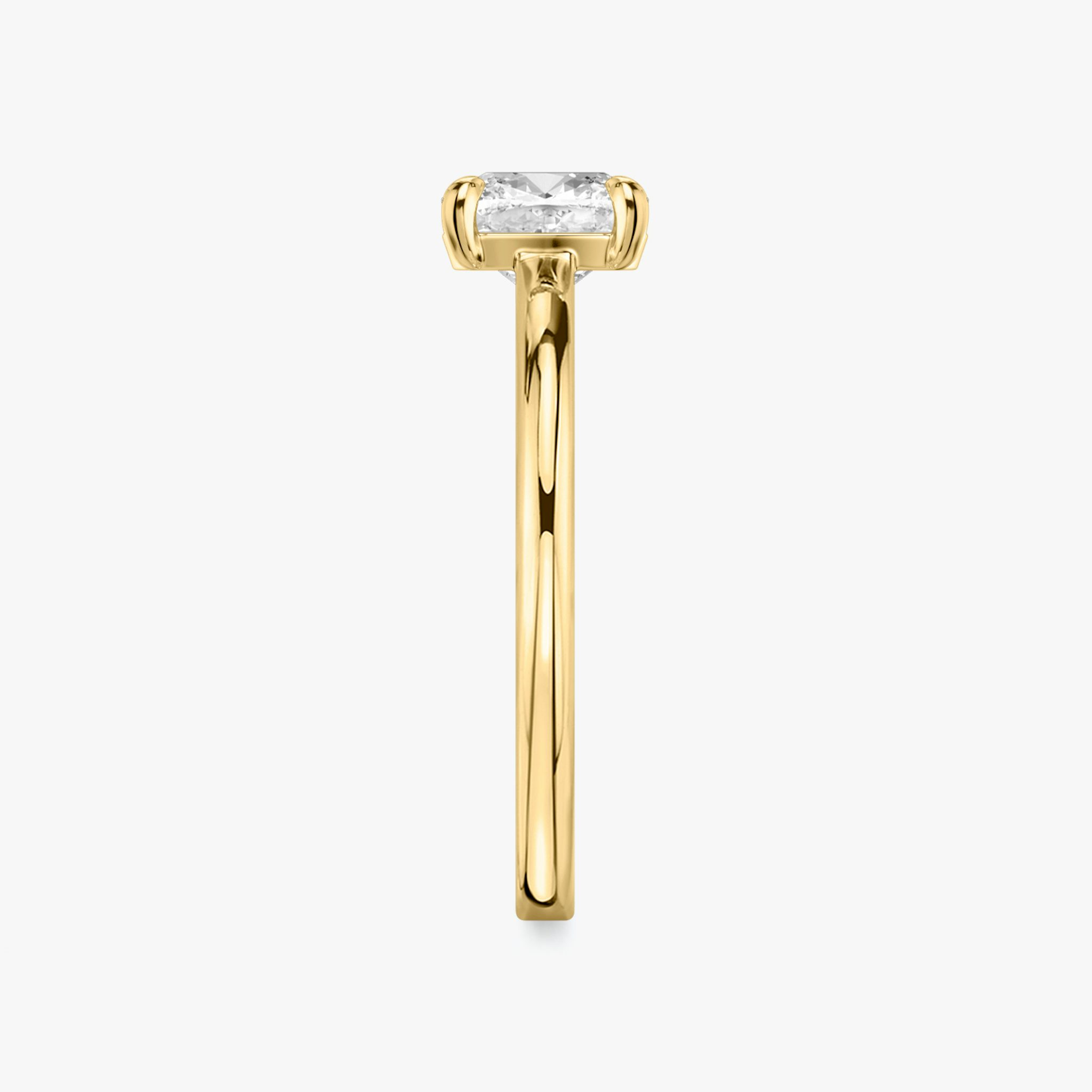 The Cathedral | Cushion | 18k | Yellow Gold | bandAccent: Plain | diamondOrientation: vertical | caratWeight: other