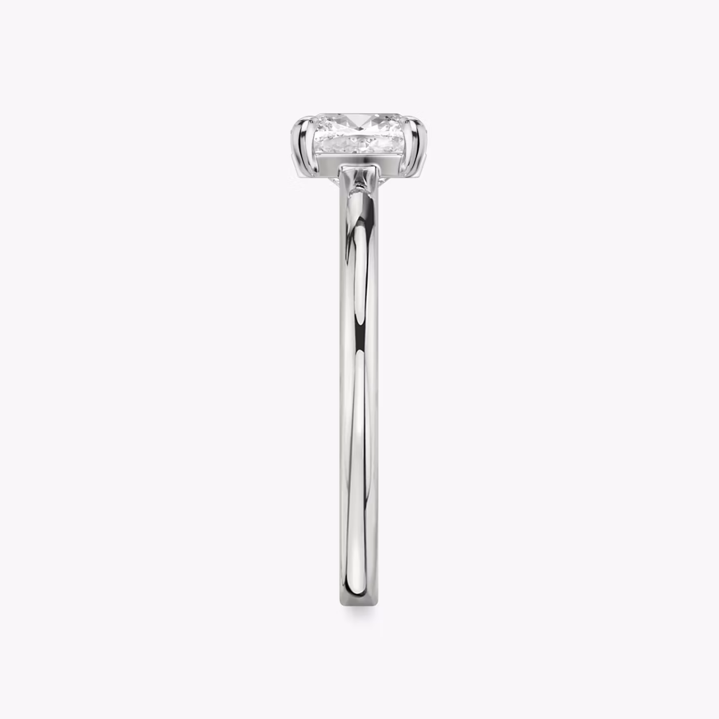 Cathedral | Cushion | Platin | bandAccent: Ohne Pavé-Besatz | diamondOrientation: vertical | caratWeight: other
