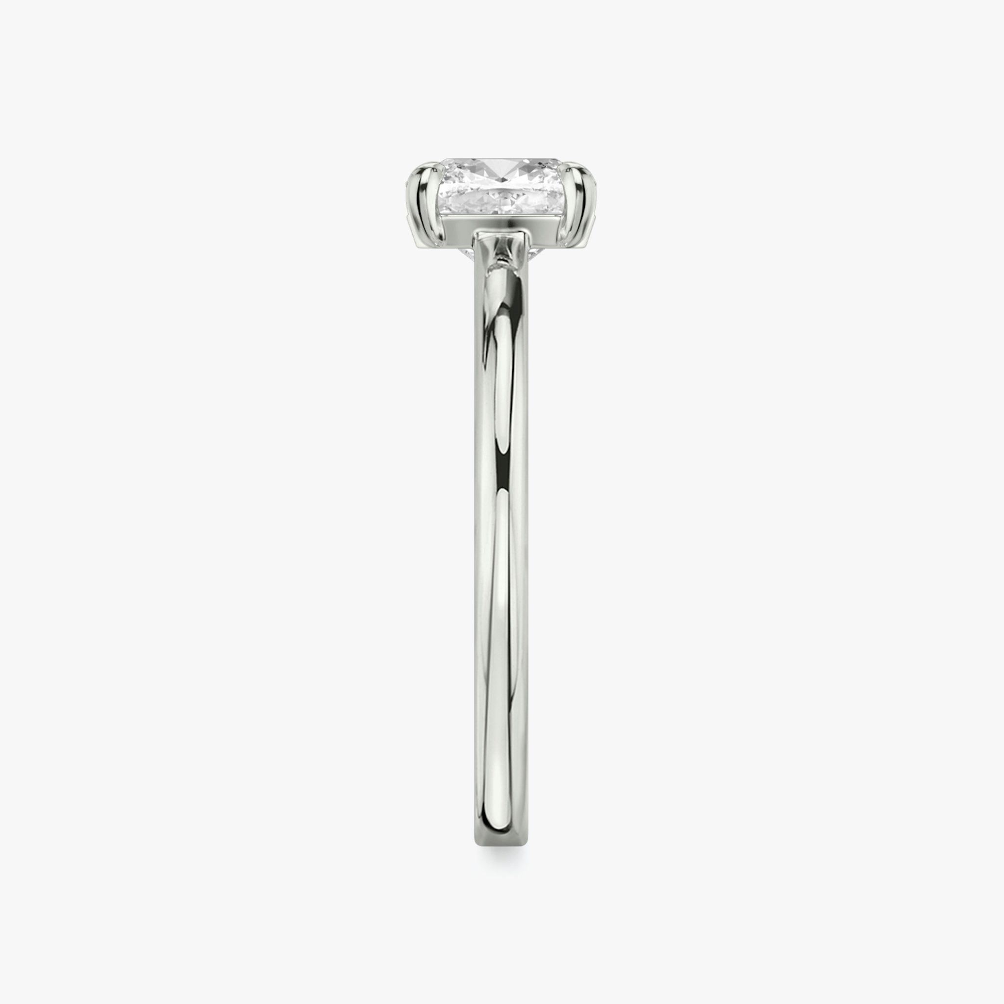 The Cathedral | Cushion | 18k | White Gold | bandAccent: Plain | diamondOrientation: vertical | caratWeight: other