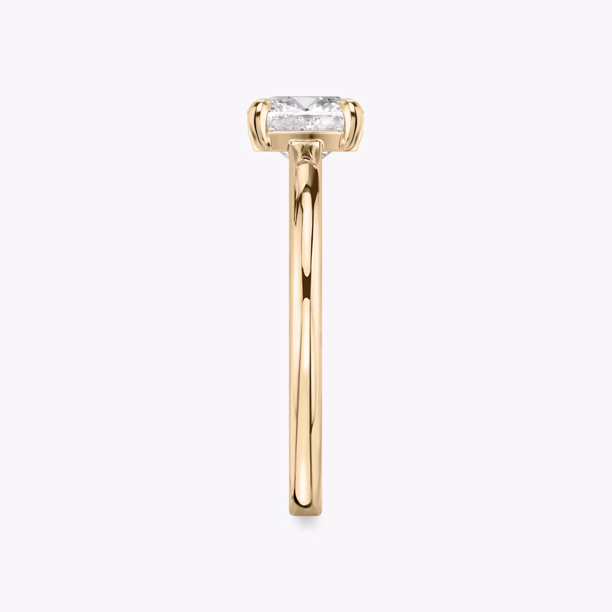 The Cathedral | Cushion | 14k | Rose Gold | bandAccent: Plain | diamondOrientation: vertical | caratWeight: other