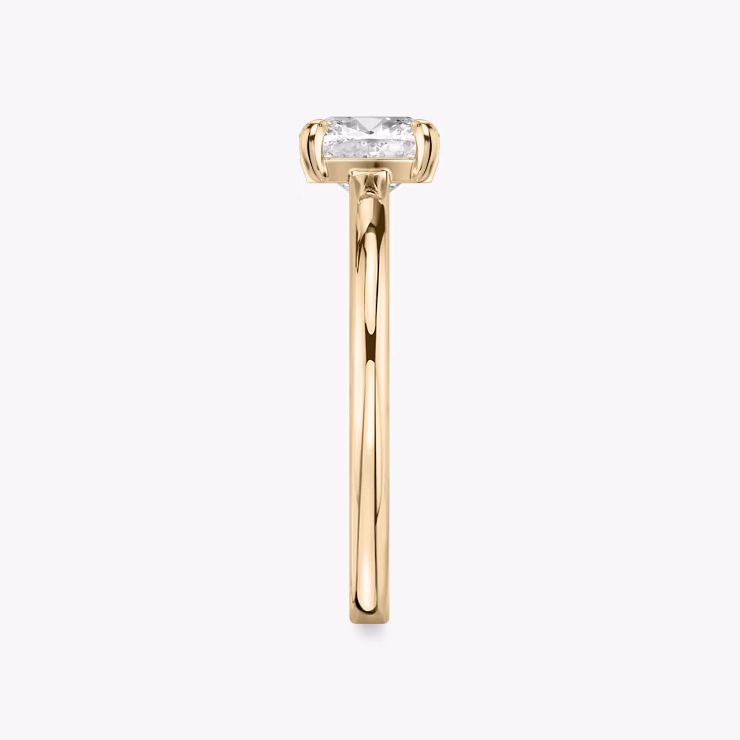 The Cathedral | Cushion | 14k | Rose Gold | bandAccent: Plain | diamondOrientation: vertical | caratWeight: other