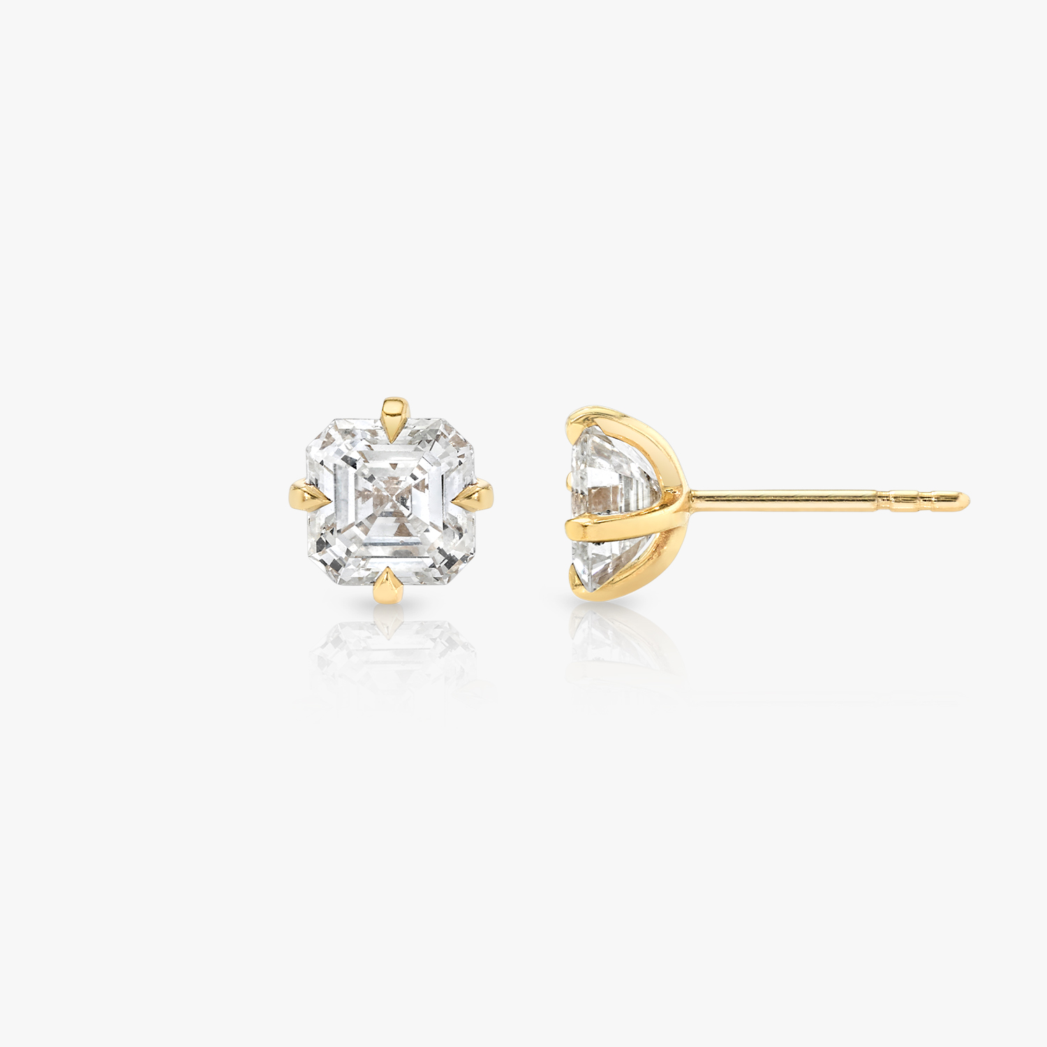 Asscher Studs