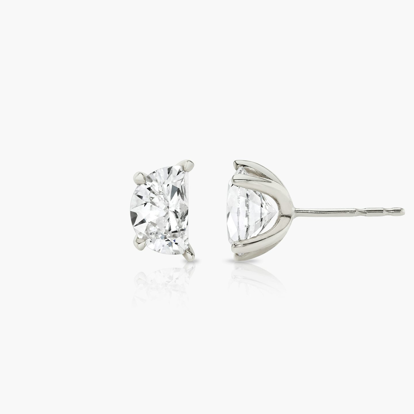 VRAI Iconic Stud | Half Moon | 14k | White Gold | caratWeight: 0.75ct