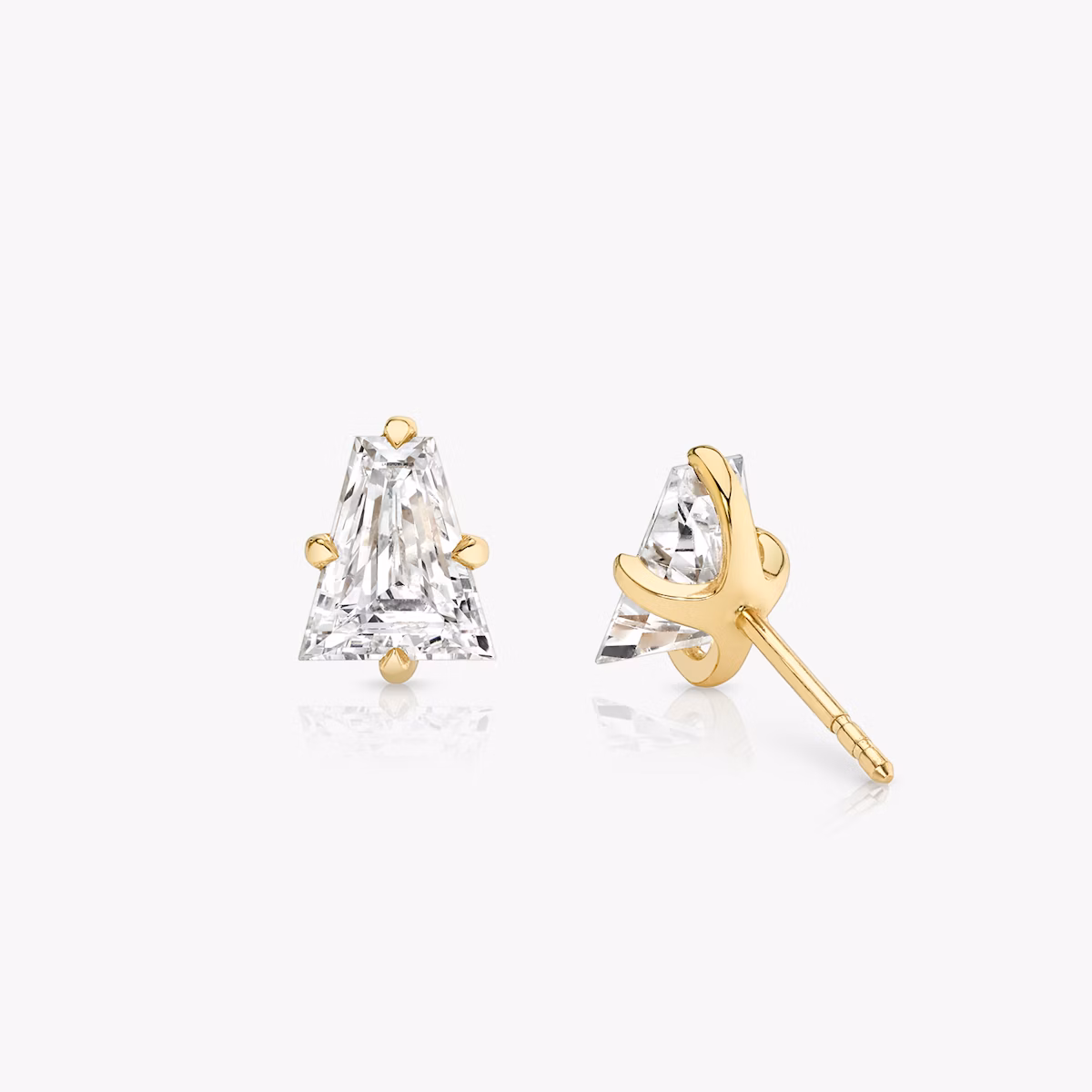 VRAI Iconic Stud | Keystone | 14k | Yellow Gold | caratWeight: 0.75ct