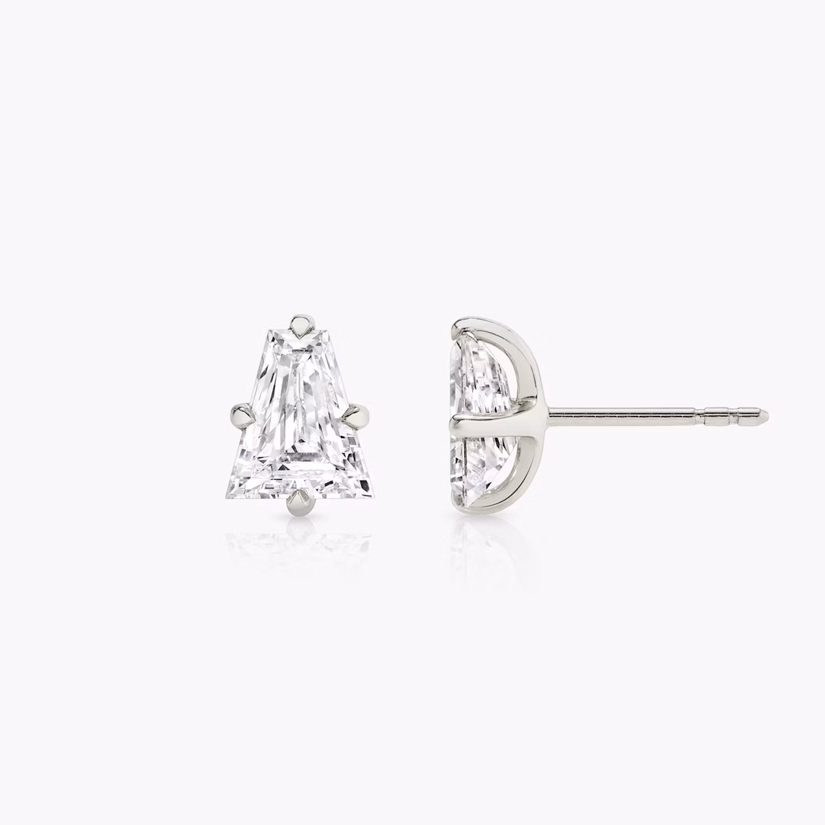 VRAI Iconic Stud | Keystone | 14k | White Gold | caratWeight: 0.75ct