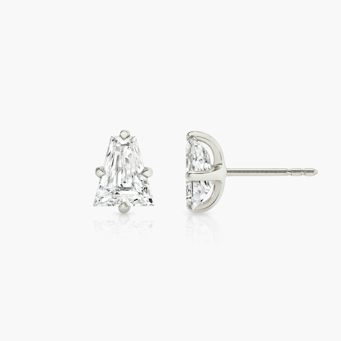 VRAI Iconic Stud | Keystone | 14k | White Gold | caratWeight: 0.75ct