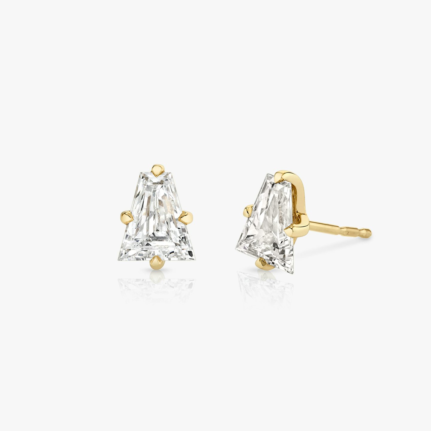 VRAI Iconic Stud | Keystone | 14k | Yellow Gold | caratWeight: 0.75ct