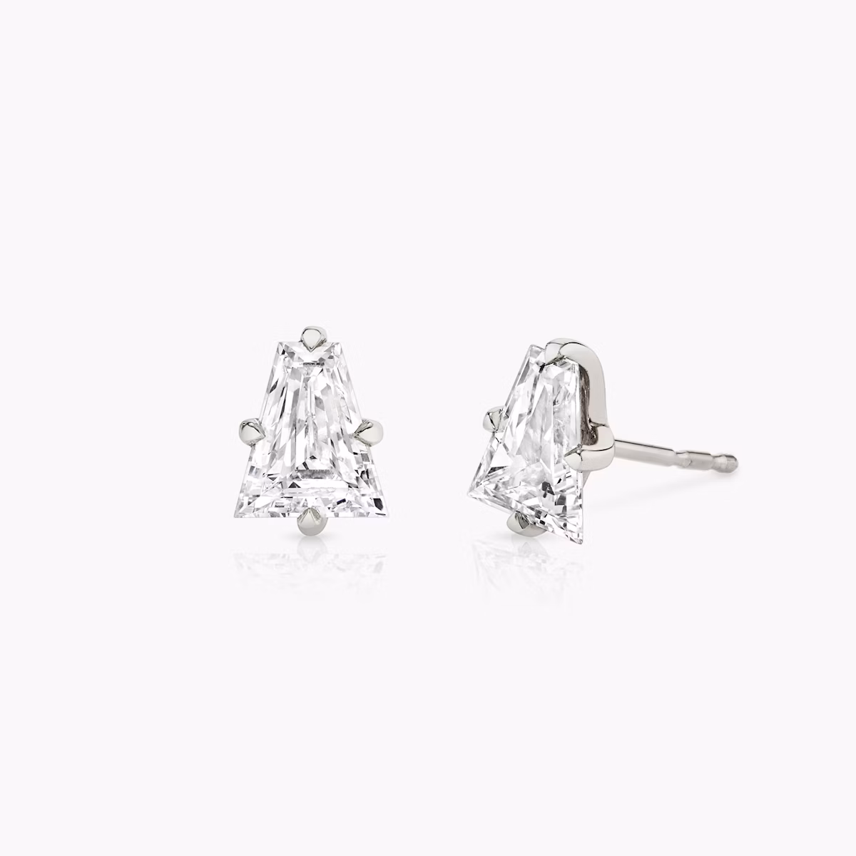 VRAI Iconic Stud | Keystone | 14k | White Gold | caratWeight: 0.75ct