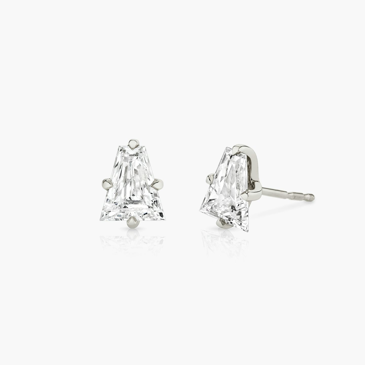 VRAI Iconic Stud | Keystone | 14k | White Gold | caratWeight: 0.75ct