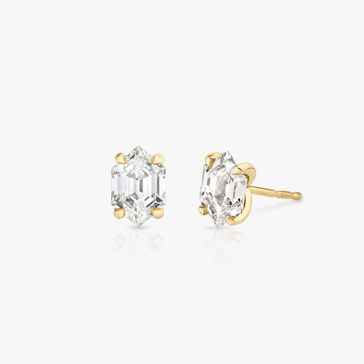 Long Hexagon Iconic Studs