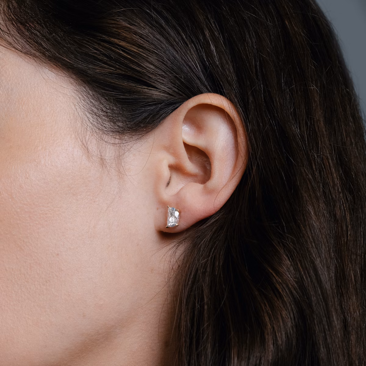 VRAI Iconic Stud | Half Moon | 14k | Yellow Gold | caratWeight: 0.75ct
