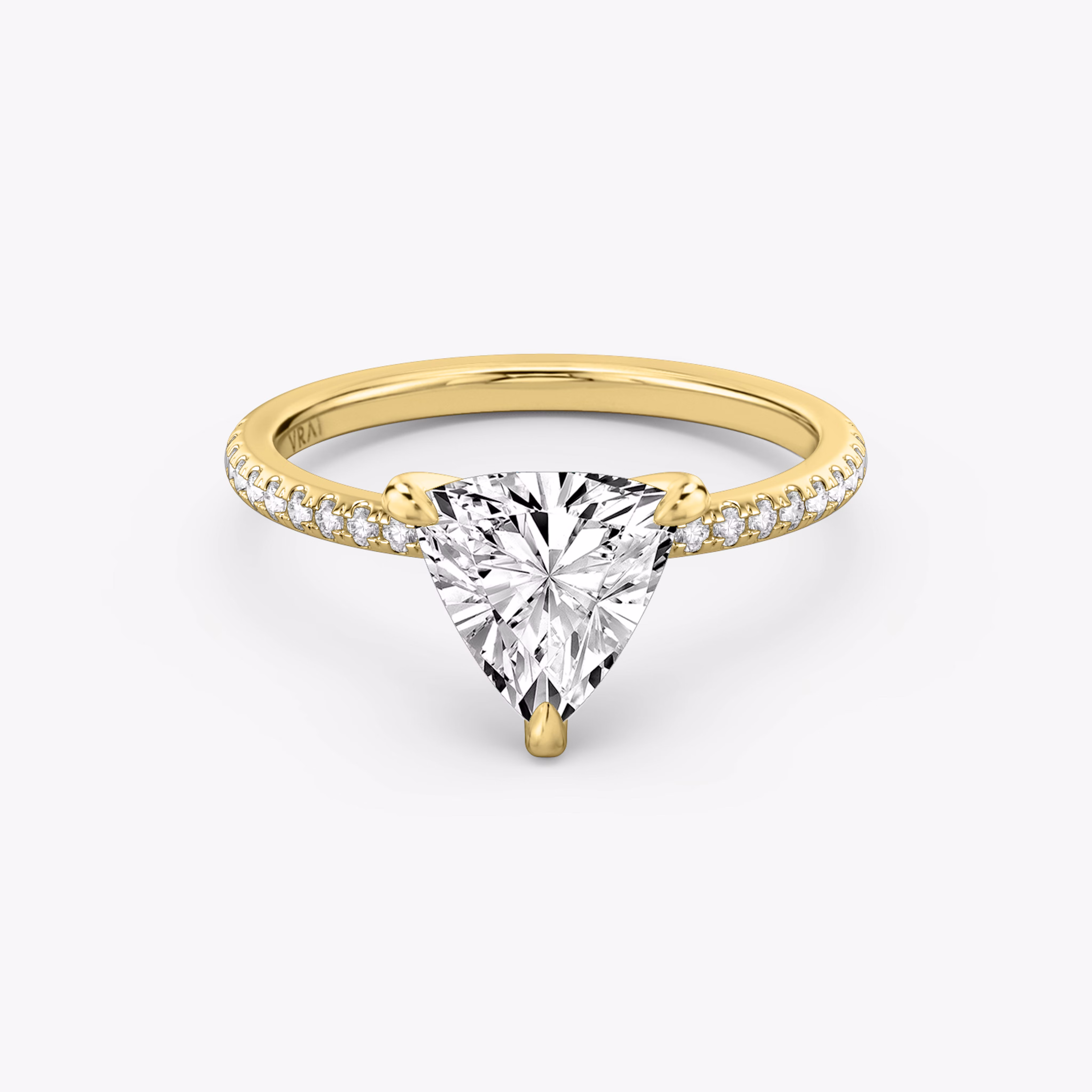 Classic Trillion Diamond Engagement Ring
