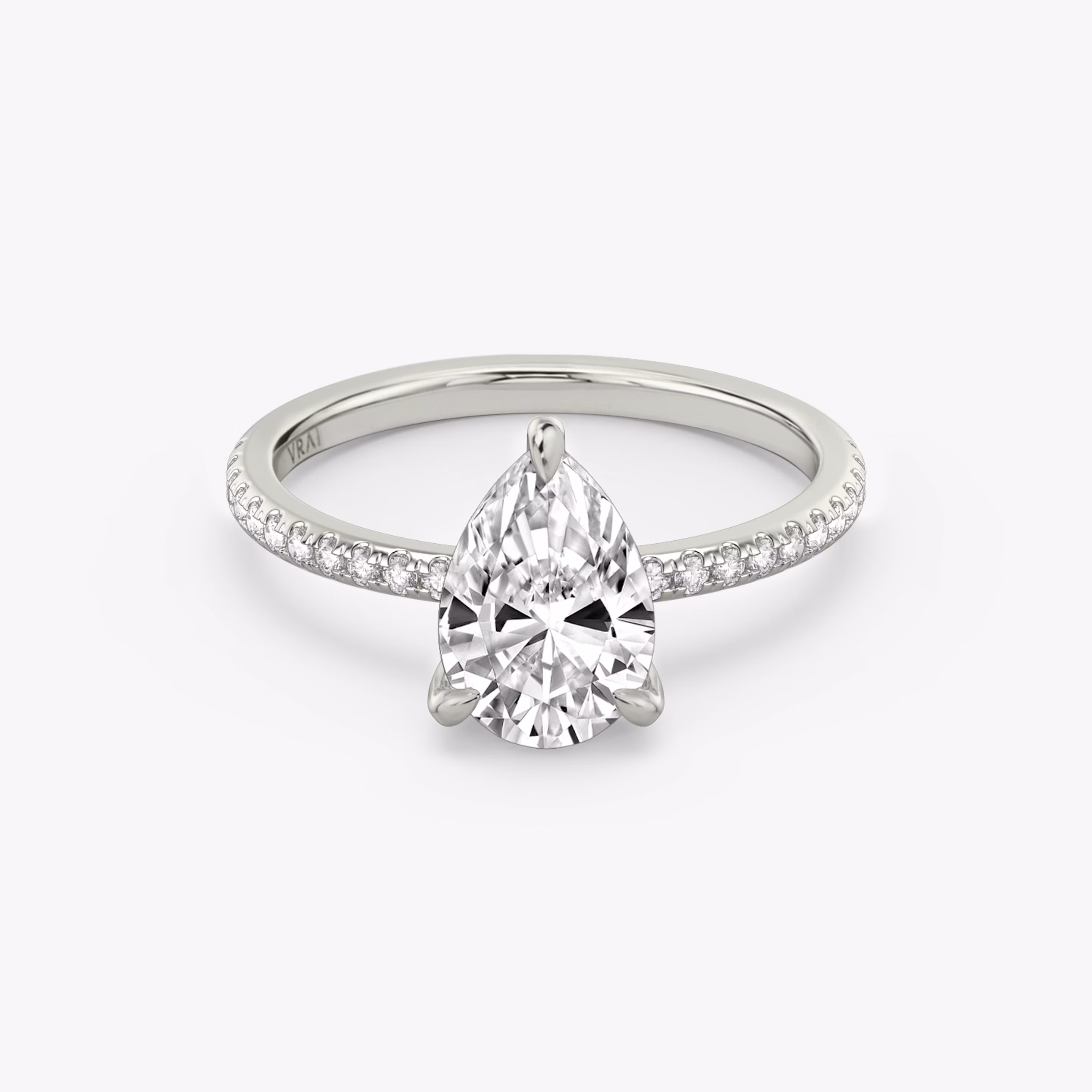 Pear diamond ring